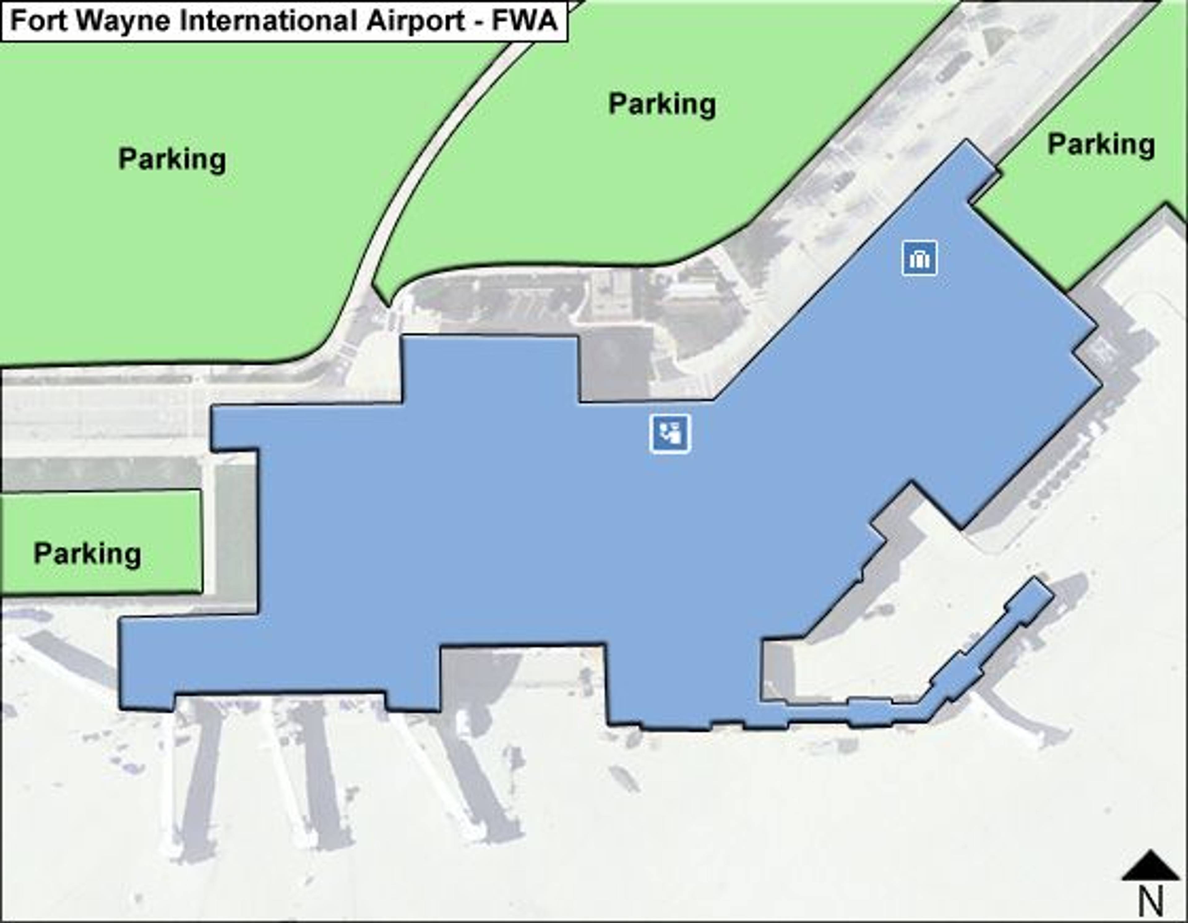 Fort Wayne Airport Overview Map