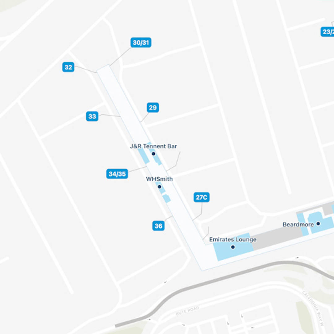 Glasgow Airport Map GLA Terminal Guide