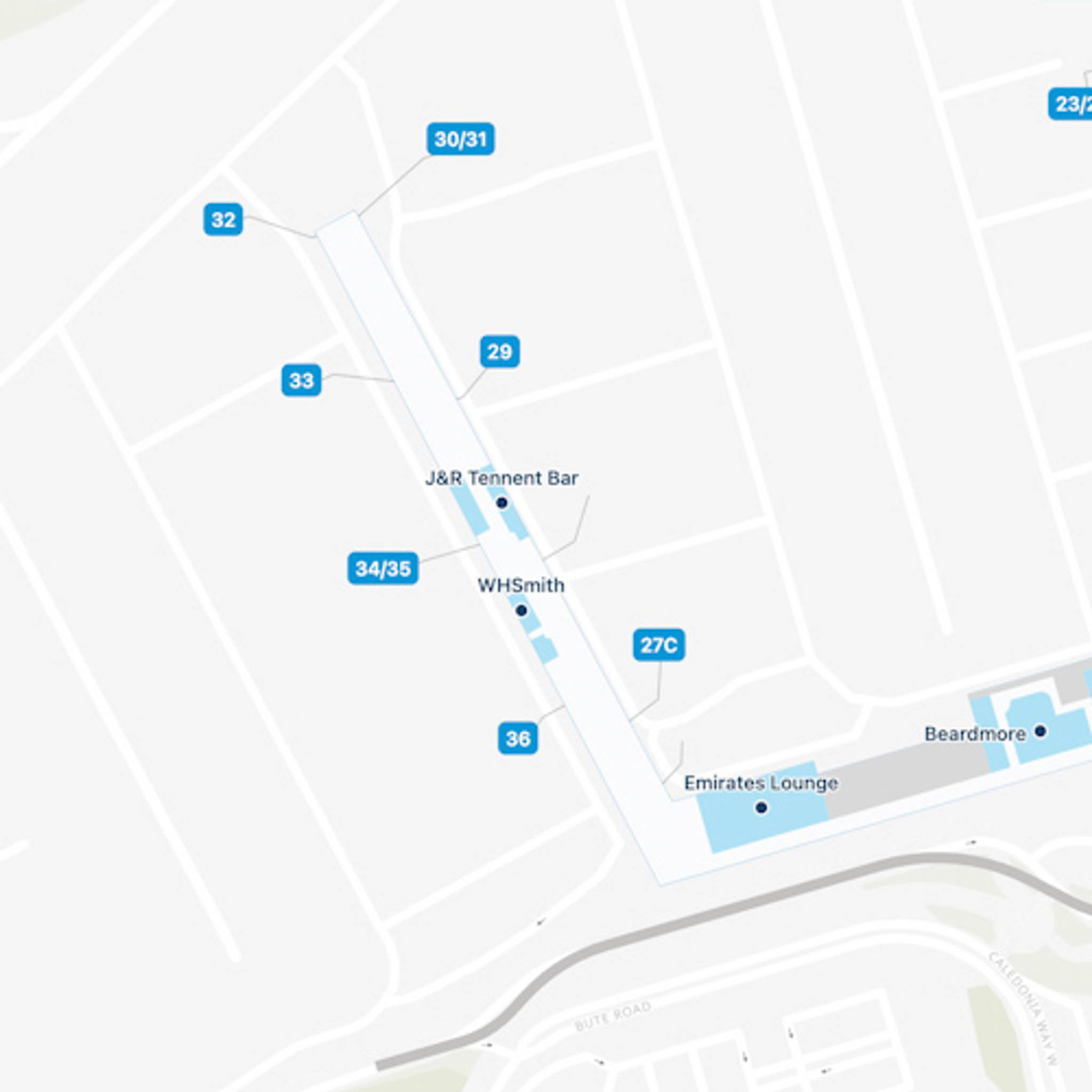 Glasgow Airport Map GLA Terminal Guide