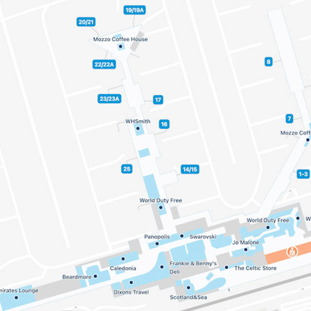 Glasgow Airport Map | GLA Terminal Guide