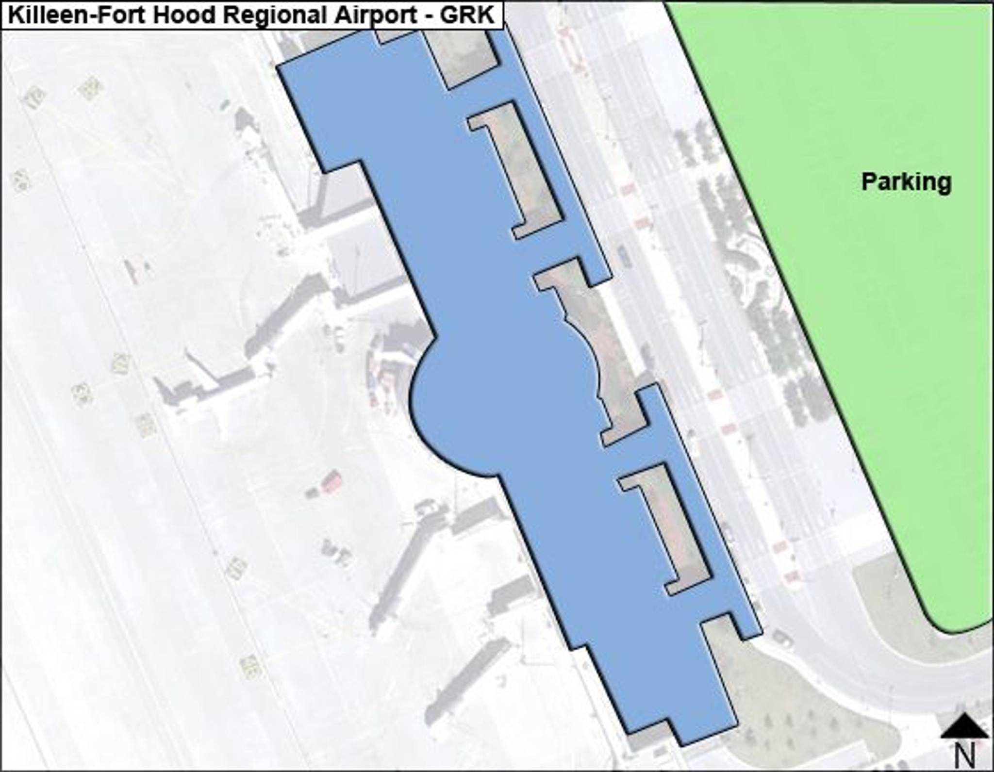 KilleenFort Hood Regional Airport Map GRK Terminal Guide