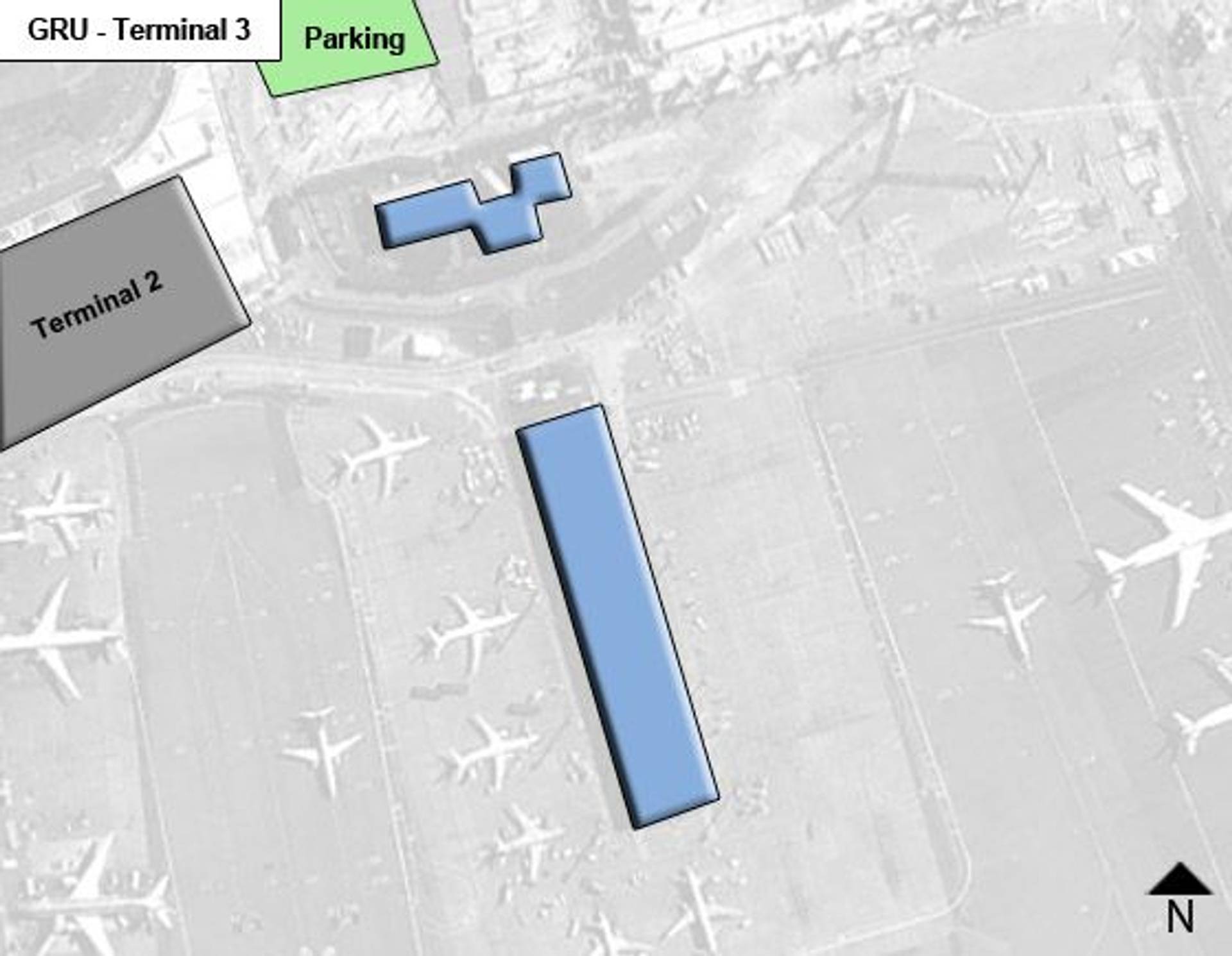 Sao Paulo Guarulhos Airport GRU Terminal 1 Map