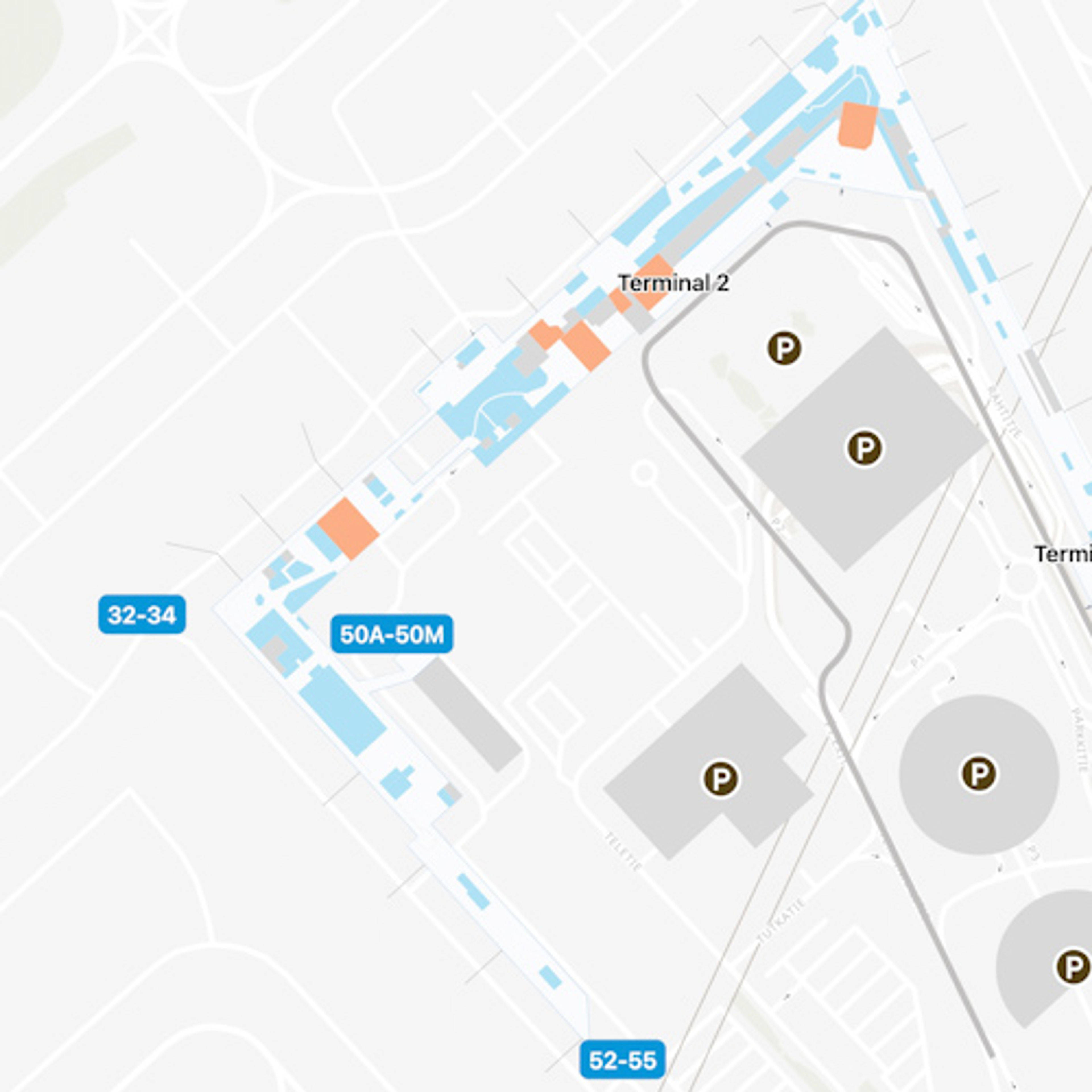 helsinki terminal 2 map