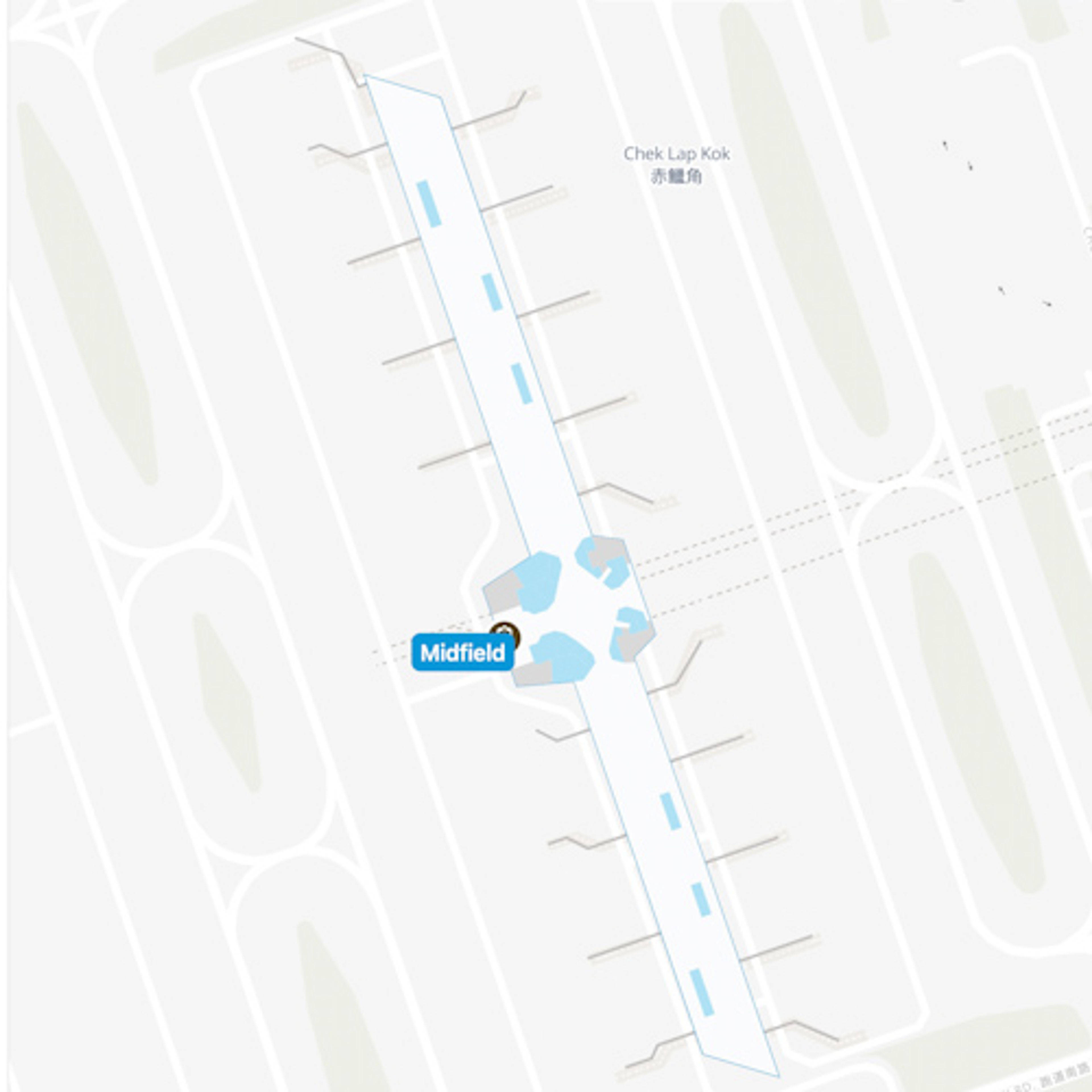 Lantau, Hong Kong Airport Midfield Concourse Map