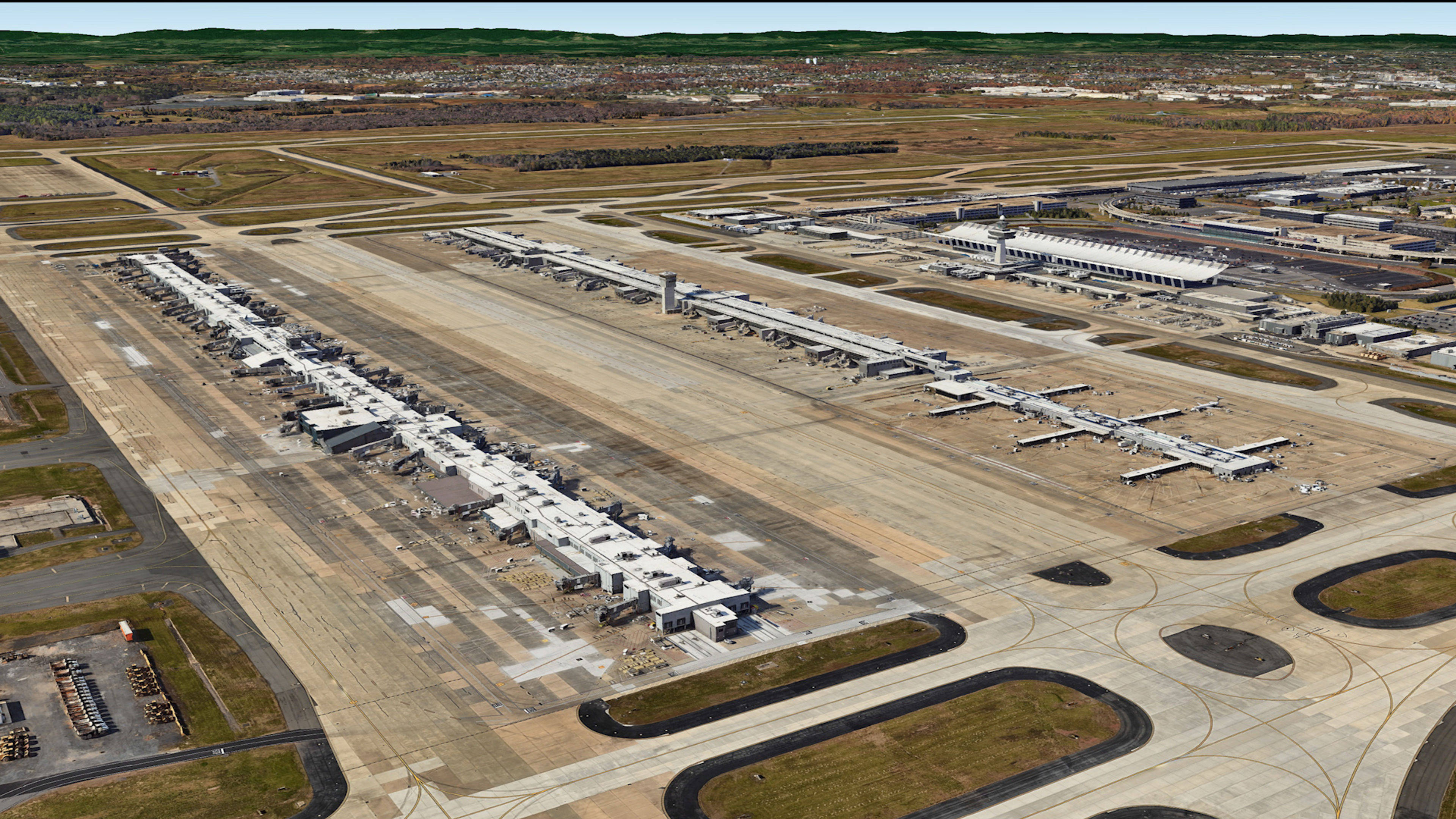 Washington Dulles Airport IAD   Dulles Airport IAD Aerial View 