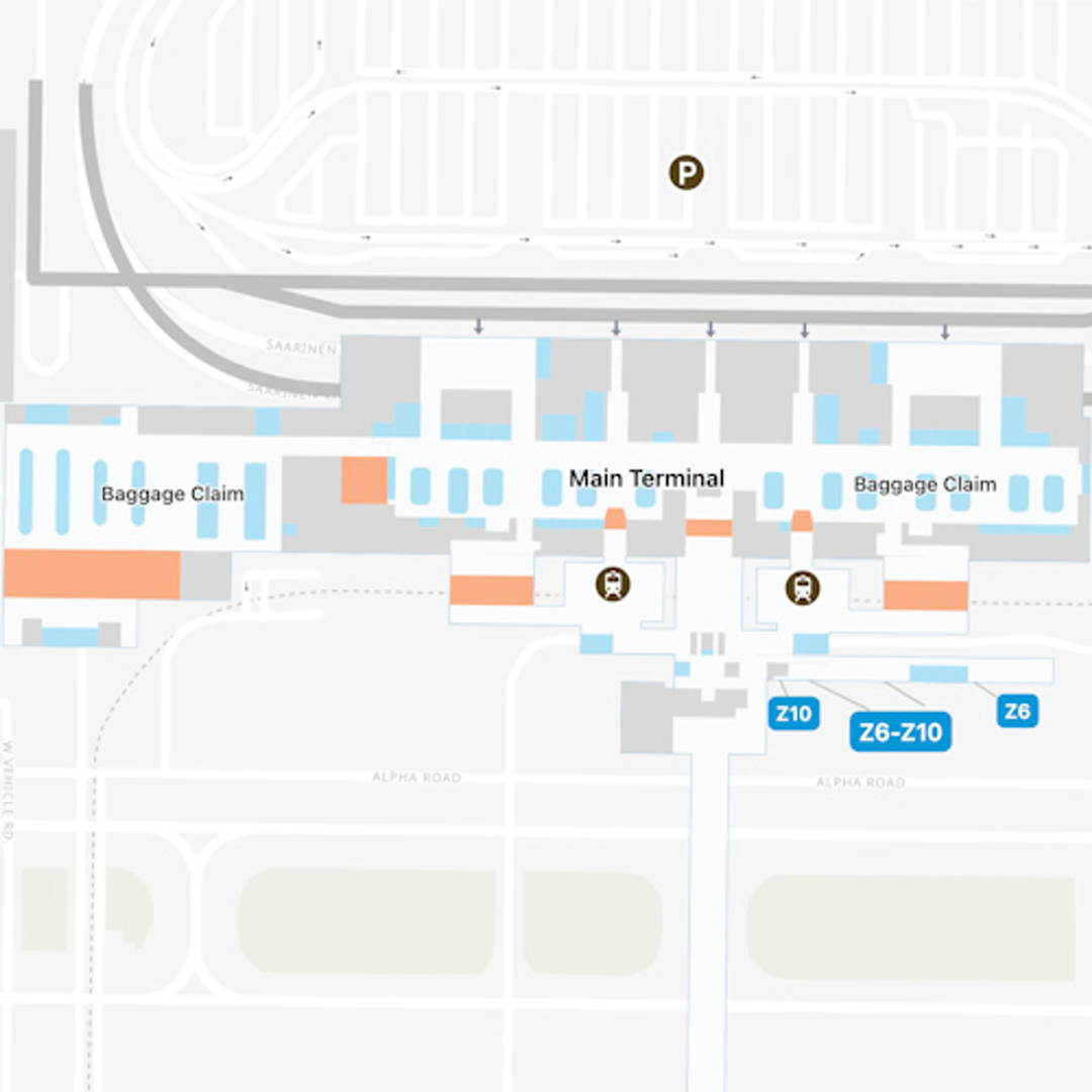 Washington Dulles Airport Map  IAD Terminal Guide