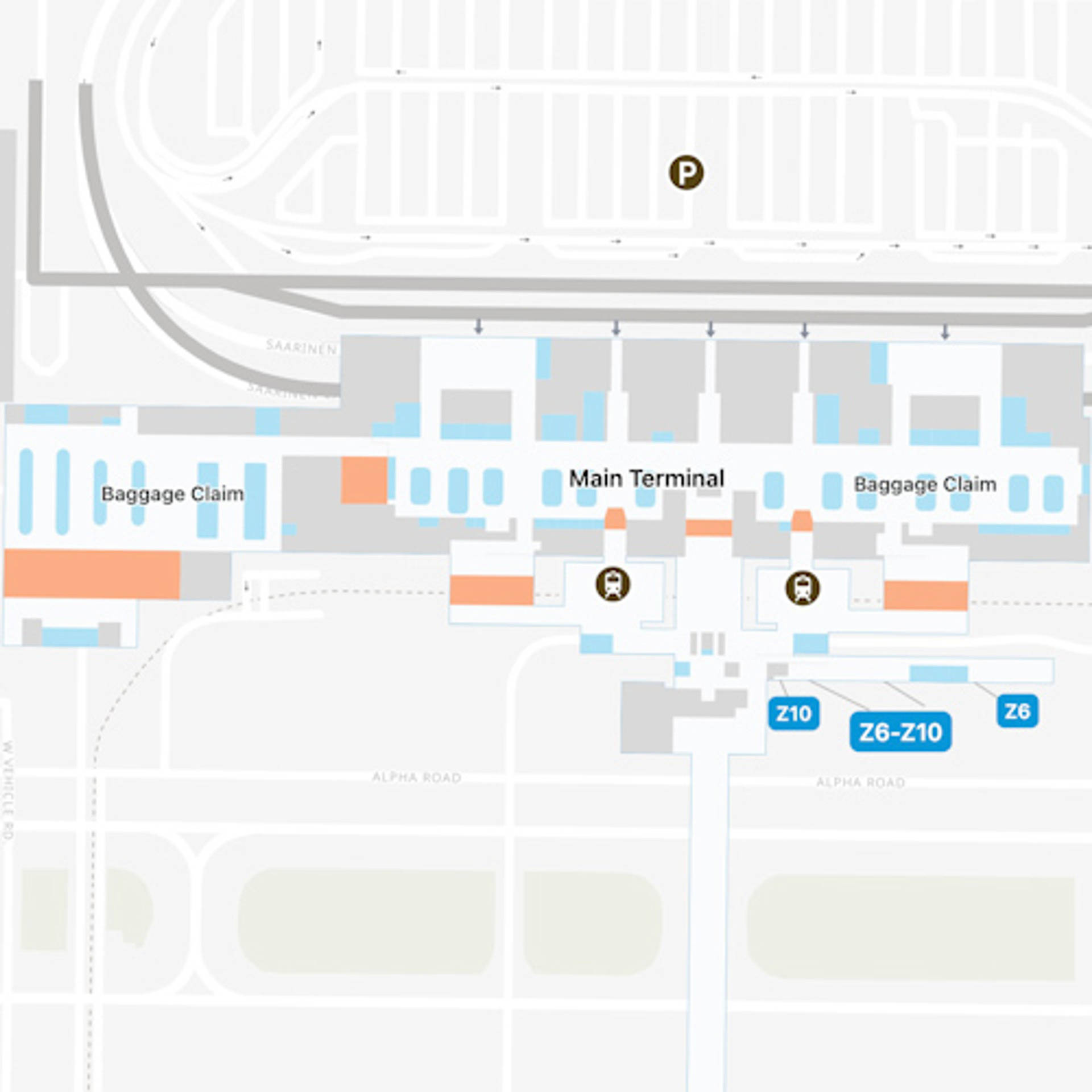 Washington Dc Dulles Airport Map