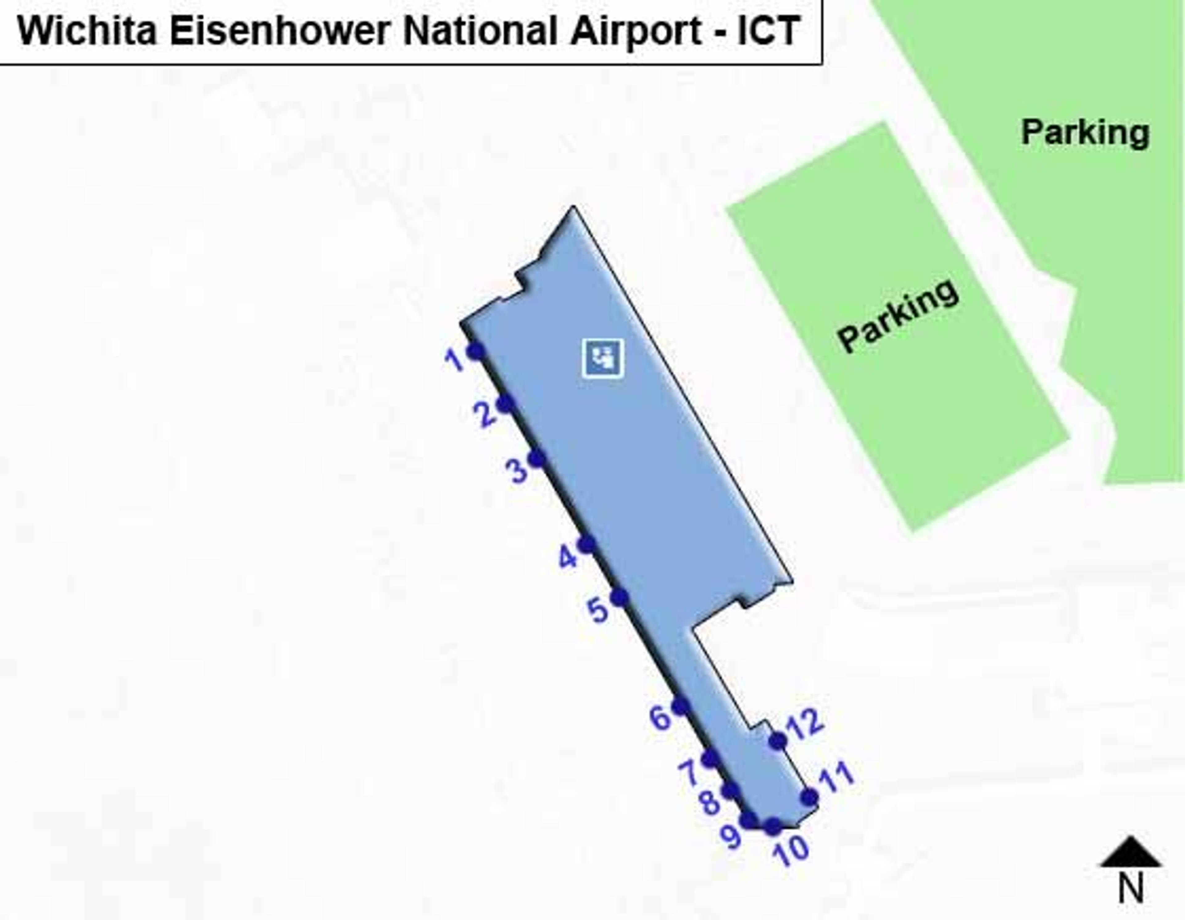 Wichita Airport Overview Map