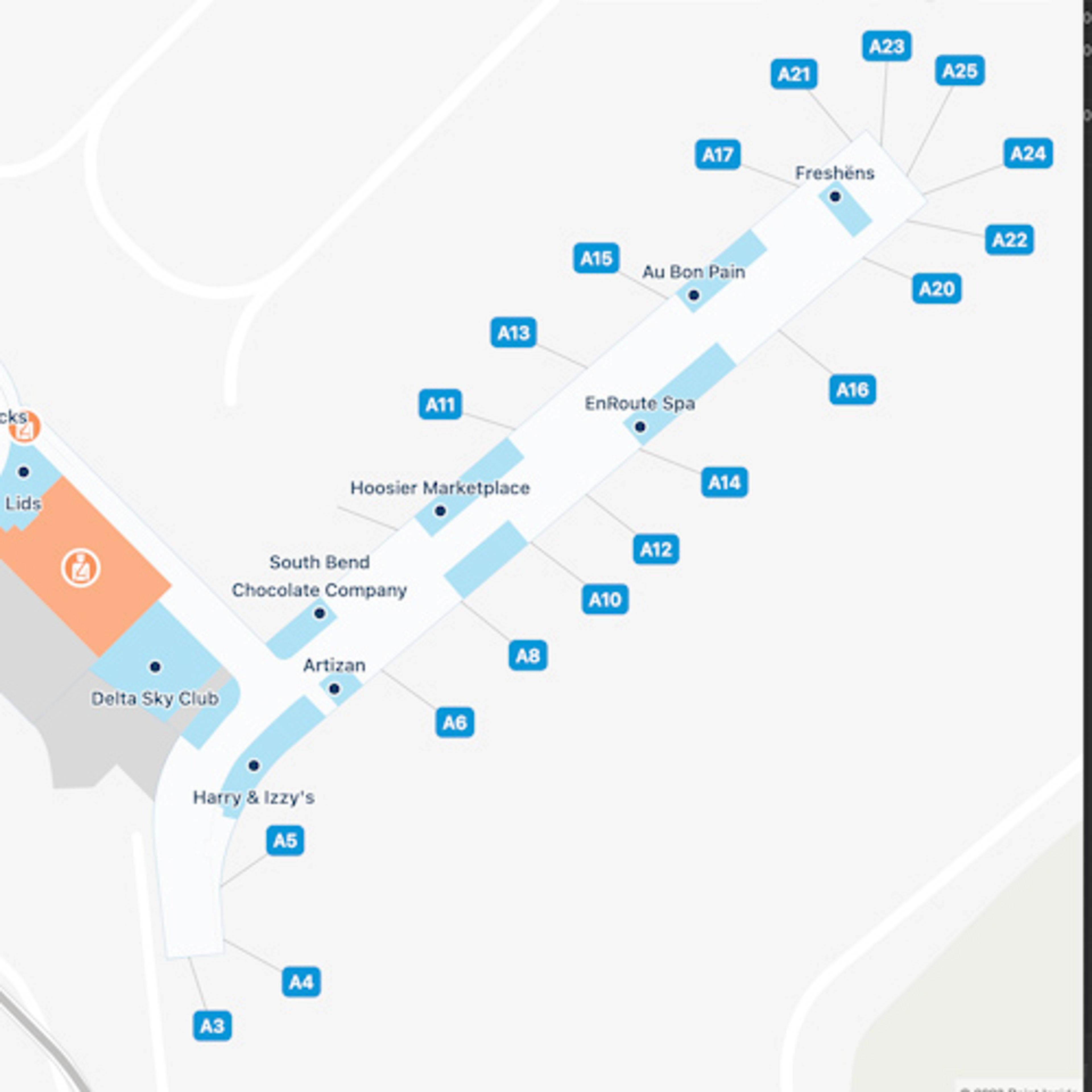 Indianapolis Airport Map | IND Terminal Guide