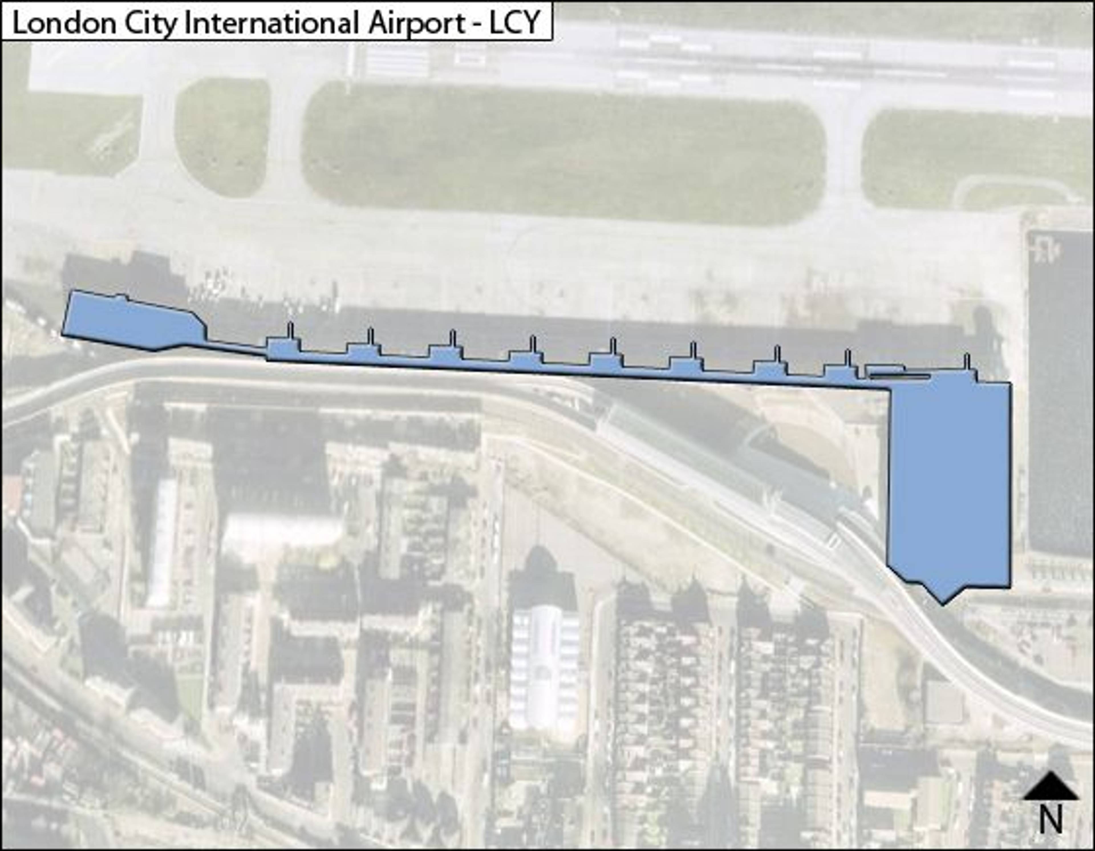 London, West Sussex Airport Overview Map