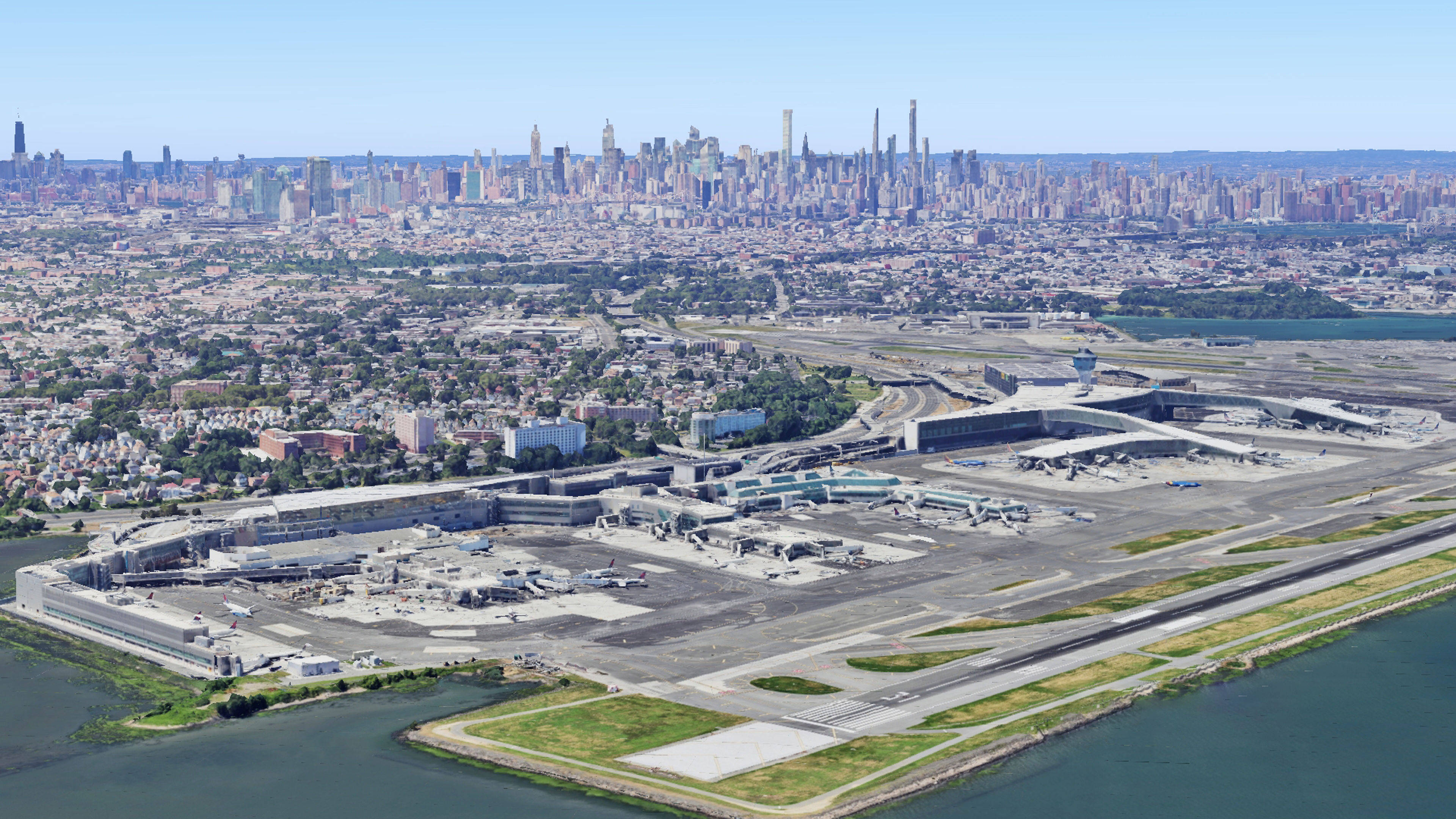 Aerial View of La Guardia Airport