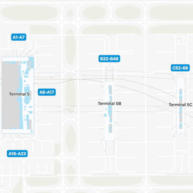 London Heathrow Airport Map LHR Terminal Guide