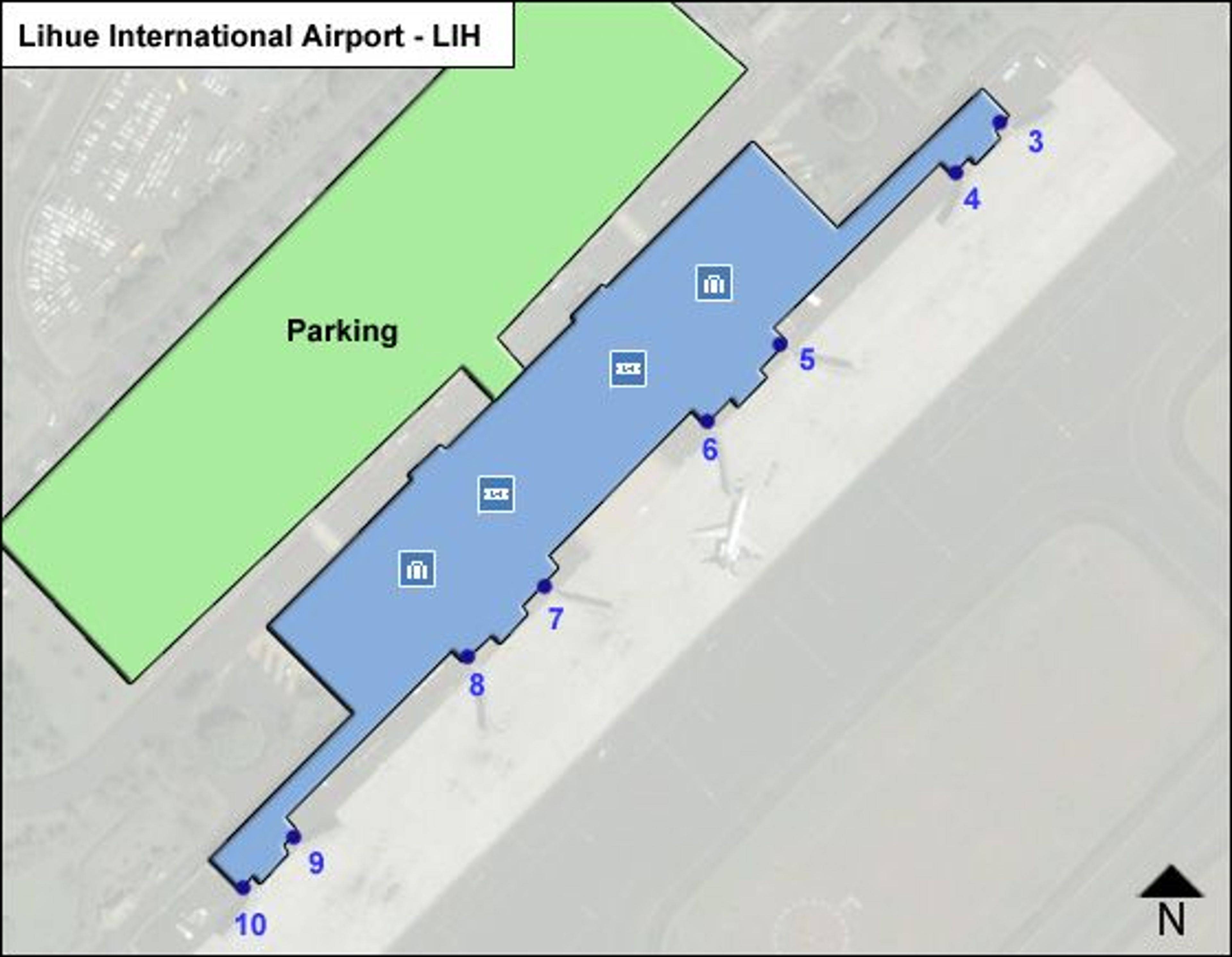 Kauai Lihue Airport Map | LIH Terminal Guide