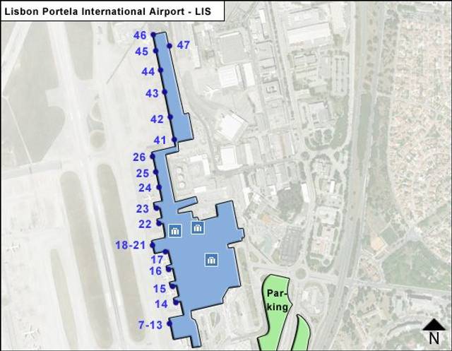 Lisbon Portela Airport Map | LIS Terminal Guide
