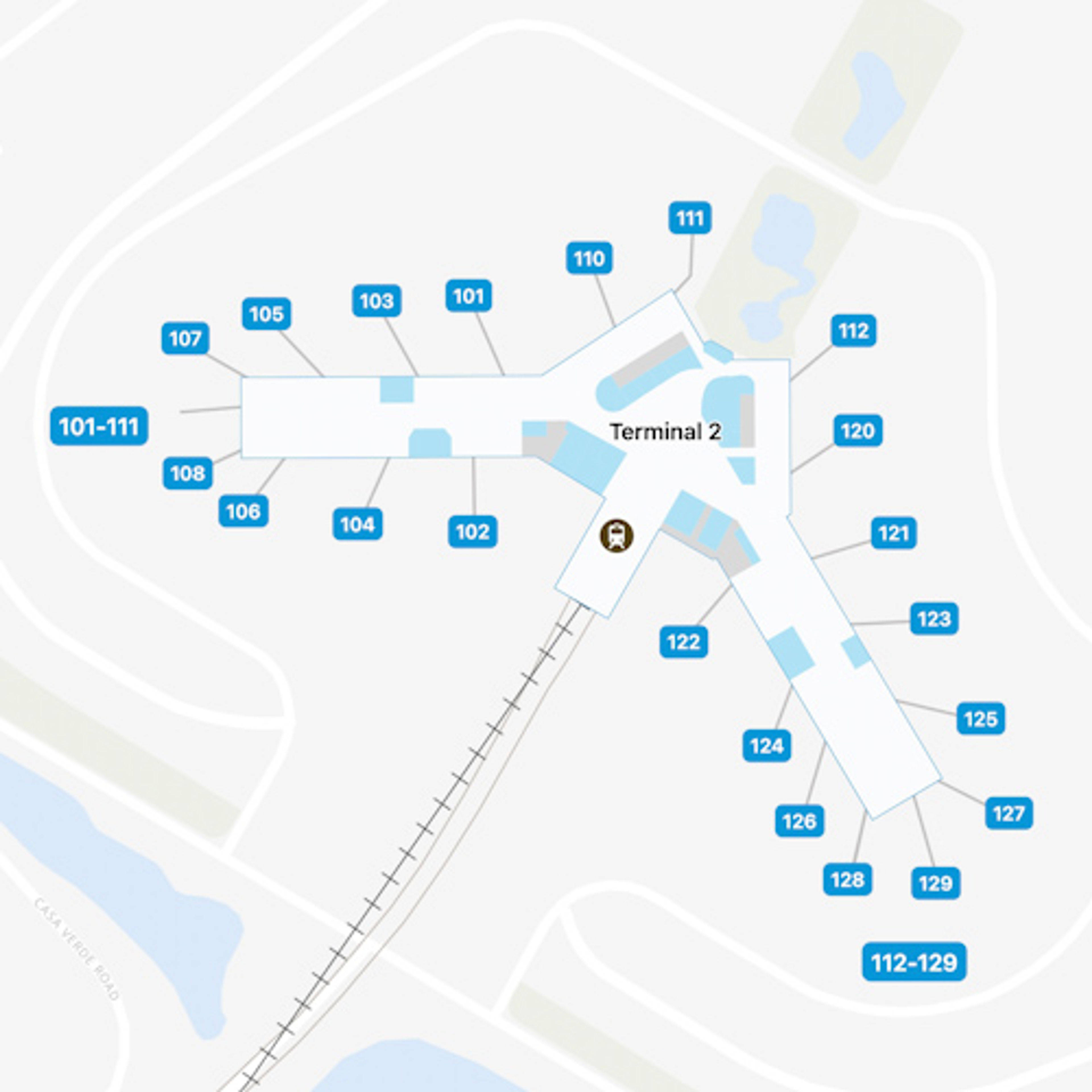 Orlando Airport MCO Main Terminal Map   Orlando MCO Airside B 