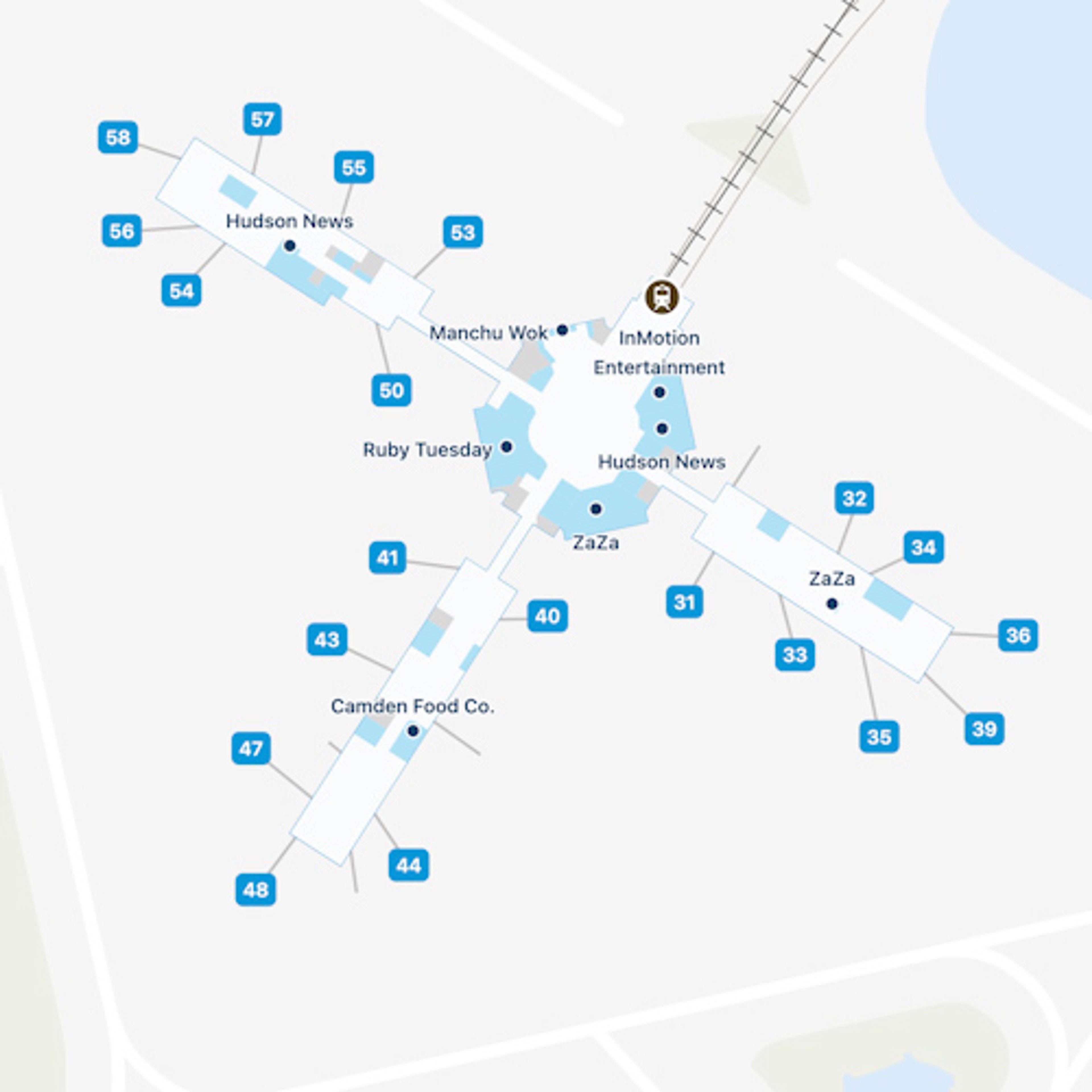 Orlando Airport Airside C Map