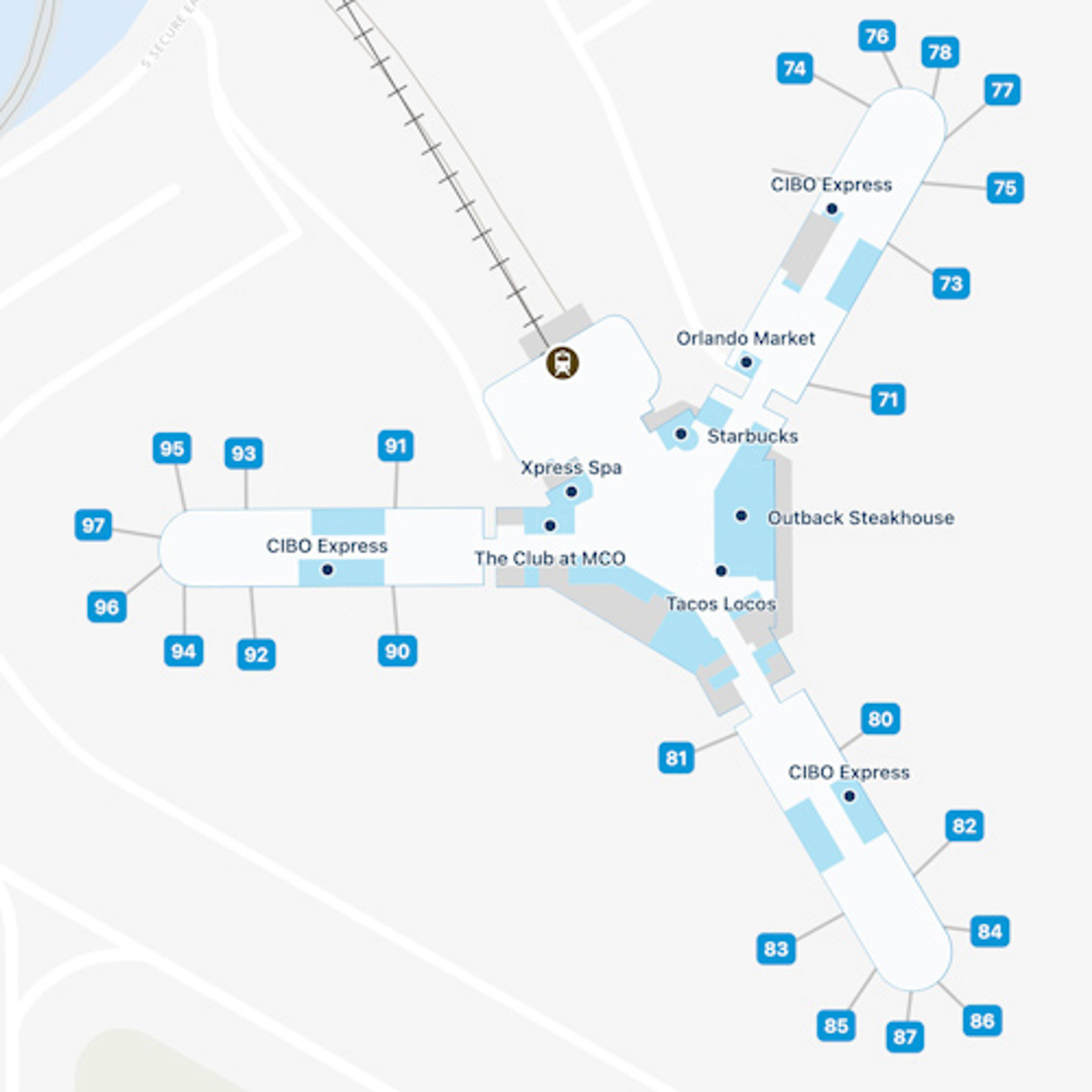 Orlando Airport Map | MCO Terminal Guide