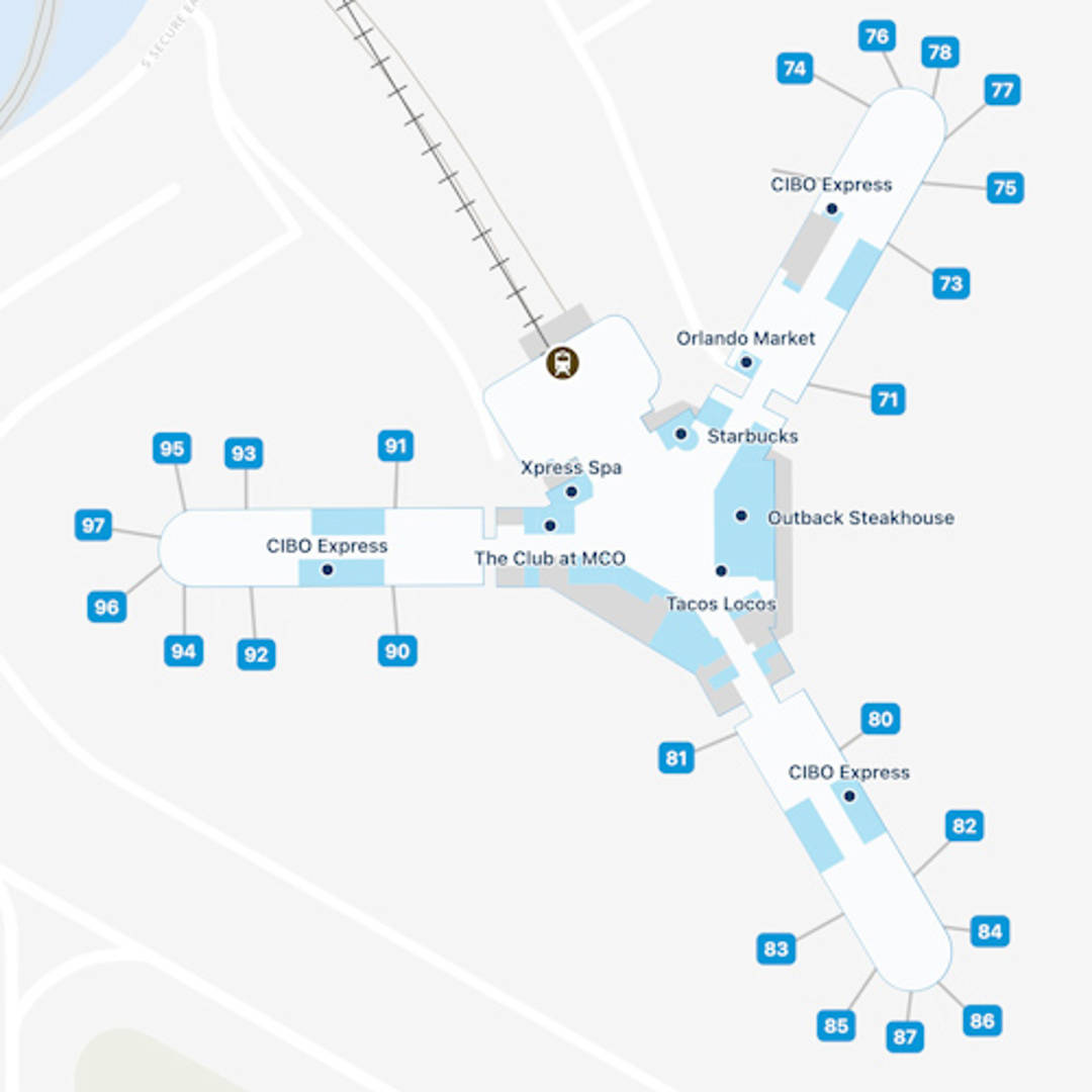 Orlando Airport Map | MCO Terminal Guide