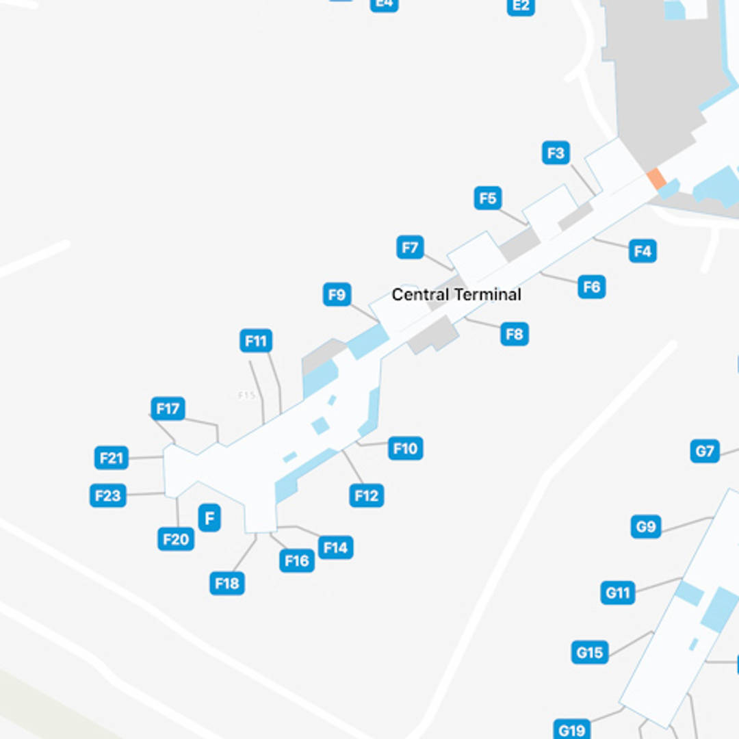 Miami Airport MIA Concourse E Map