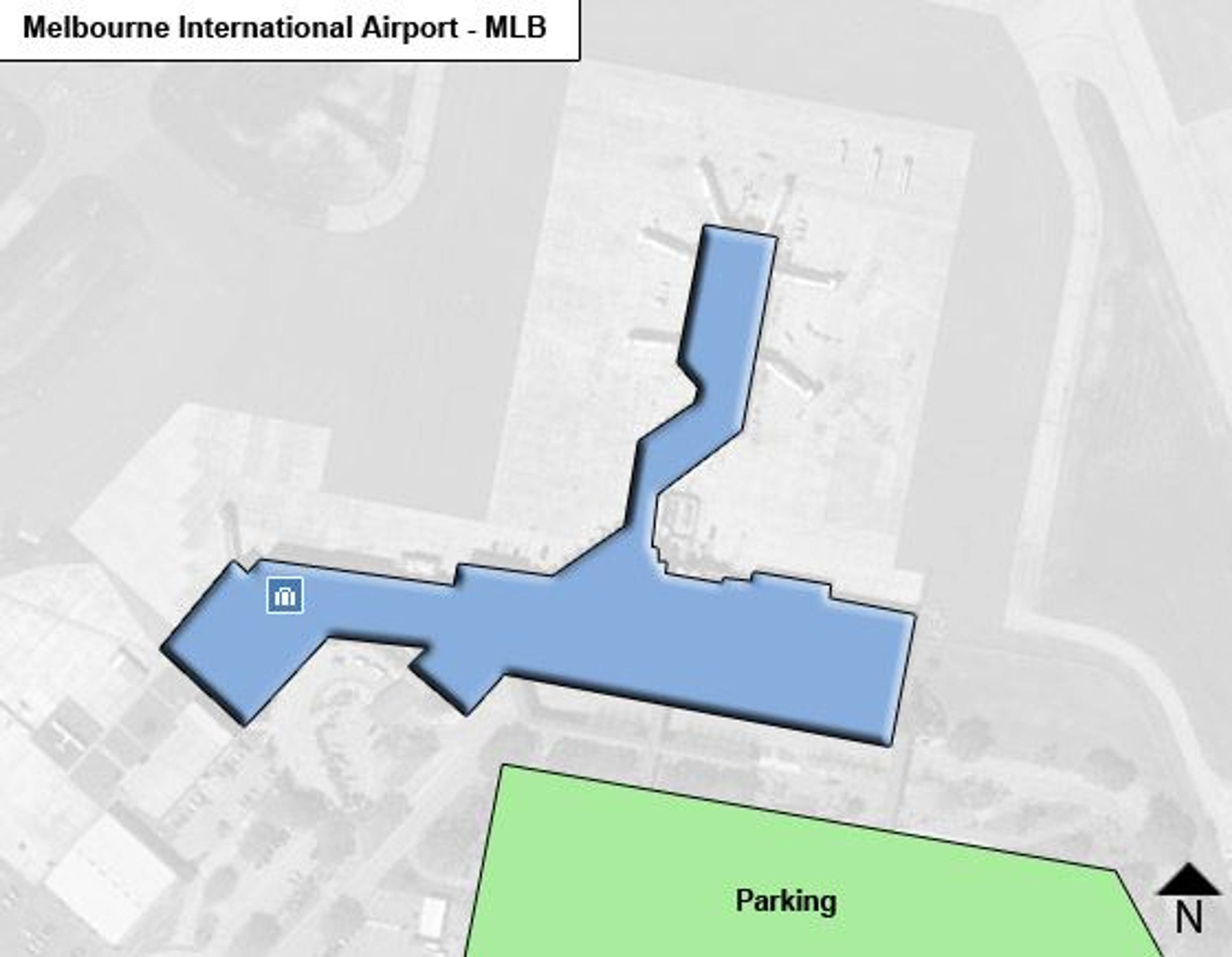 Melbourne Airport Overview Map