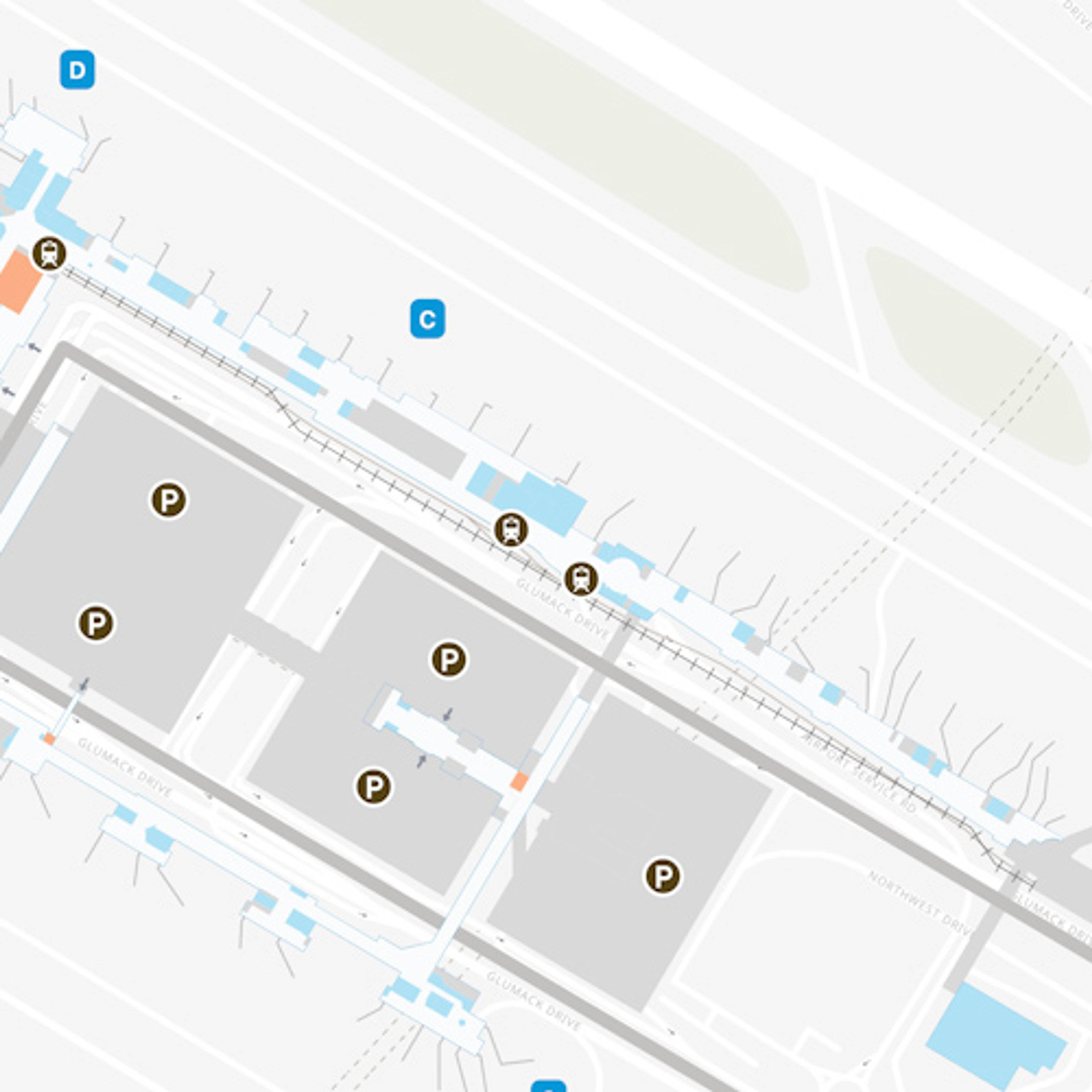 St. Paul Airport Concourse C Map
