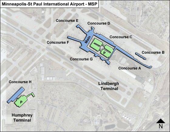 Minneapolis St Paul Airport Map MSP Terminal Guide   Minneapolis St Paul MSP Terminal Map 