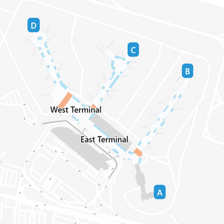 Map Of Louis Armstrong New Orleans Airport Msy Orient - Vrogue.co