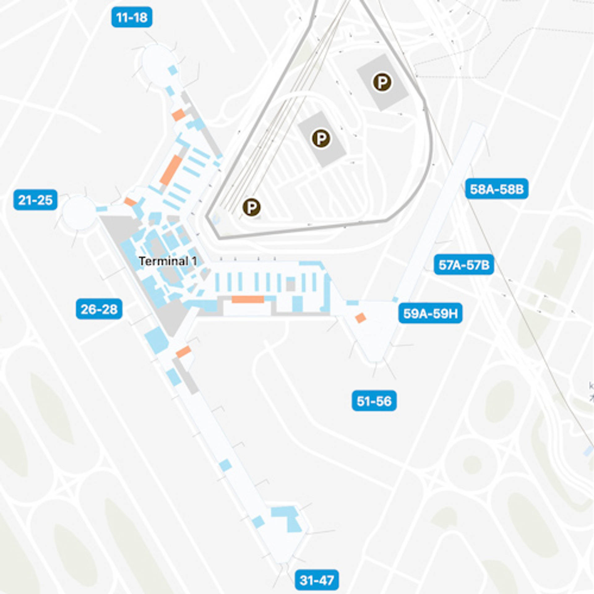 Tokyo Narita Airport NRT Terminal 1 Map