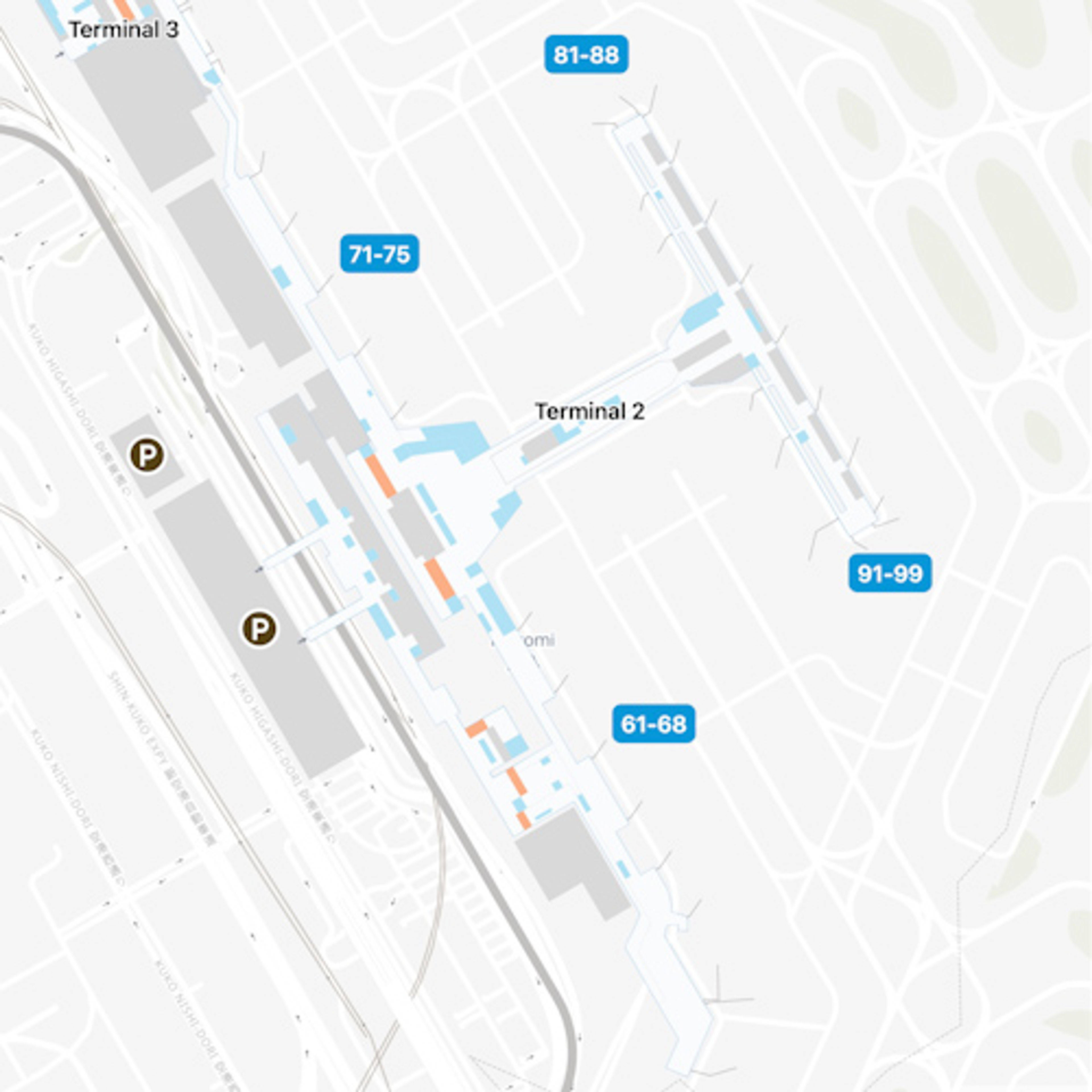 Tokyo Narita Airport NRT Terminal 2 Map