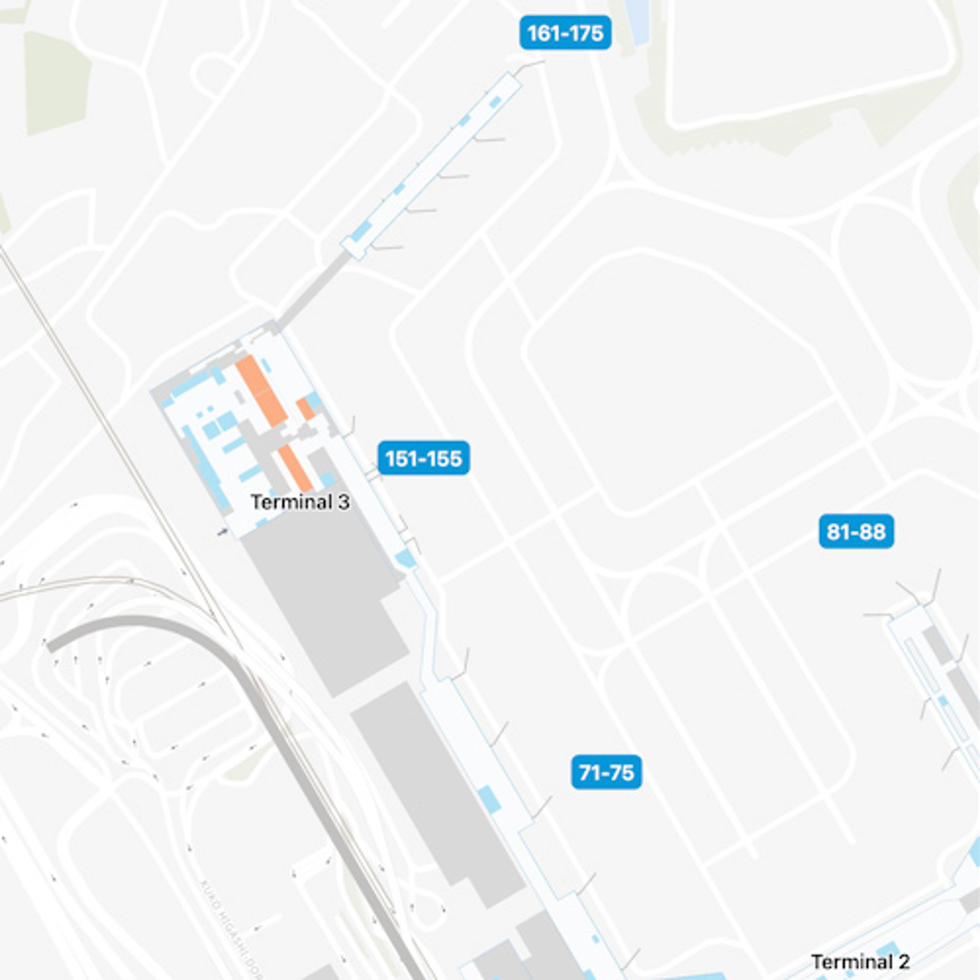 Narita-Shi Airport Terminal 3 Map