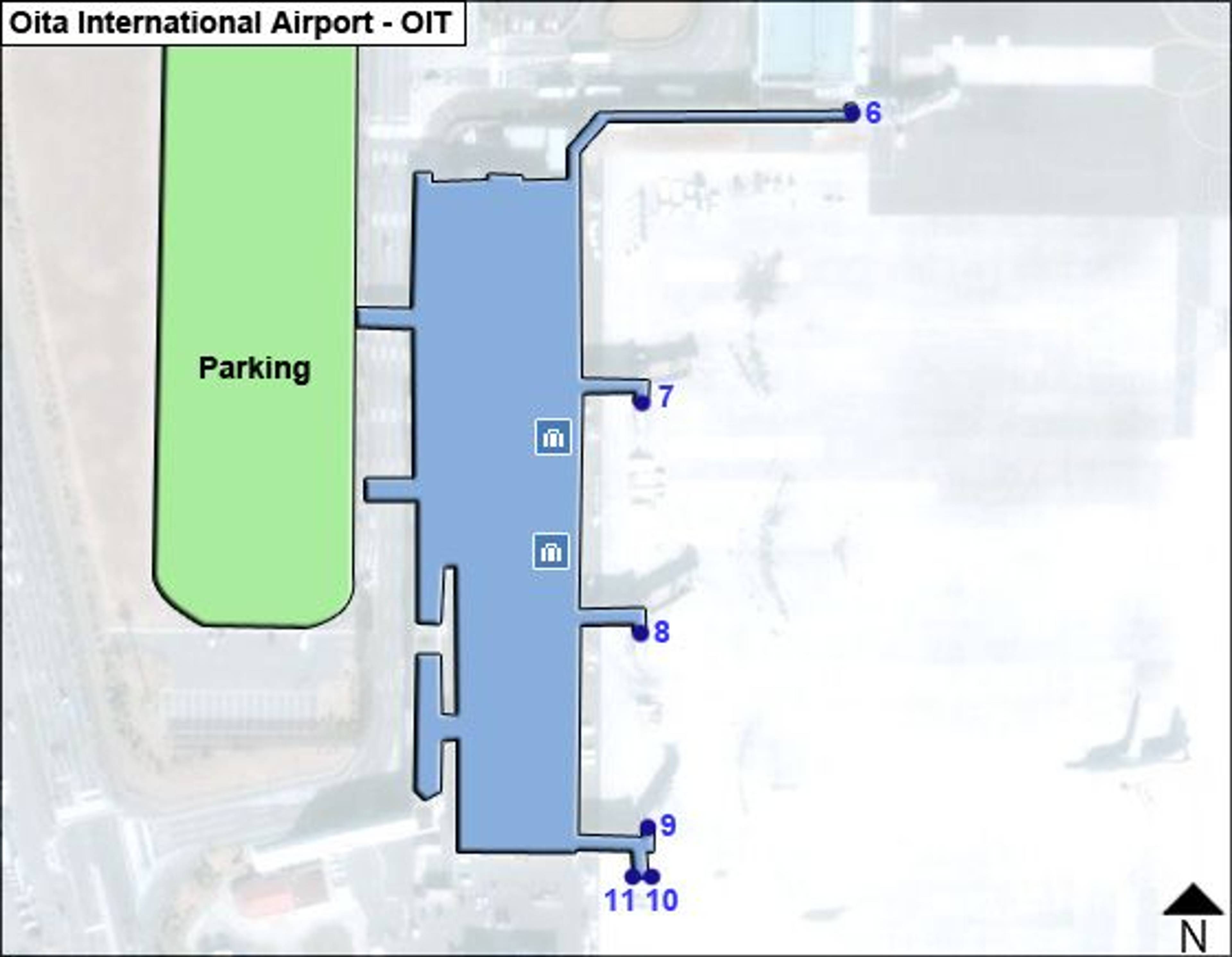 Kunisaki, Oita Airport Overview Map