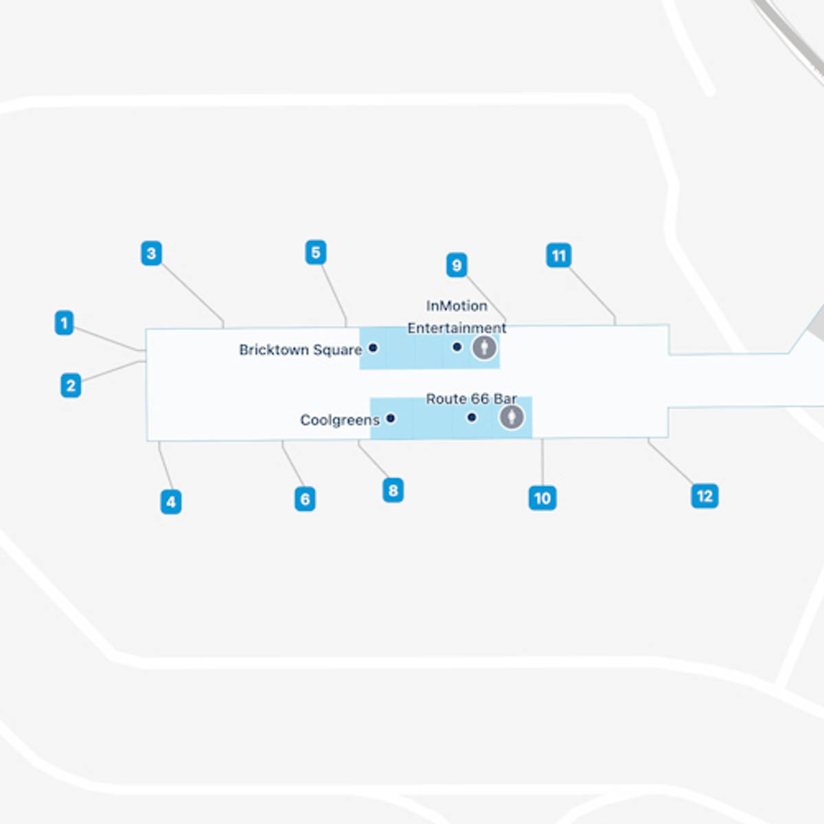 Oklahoma Will Rogers World Airport OKC Main Terminal Map