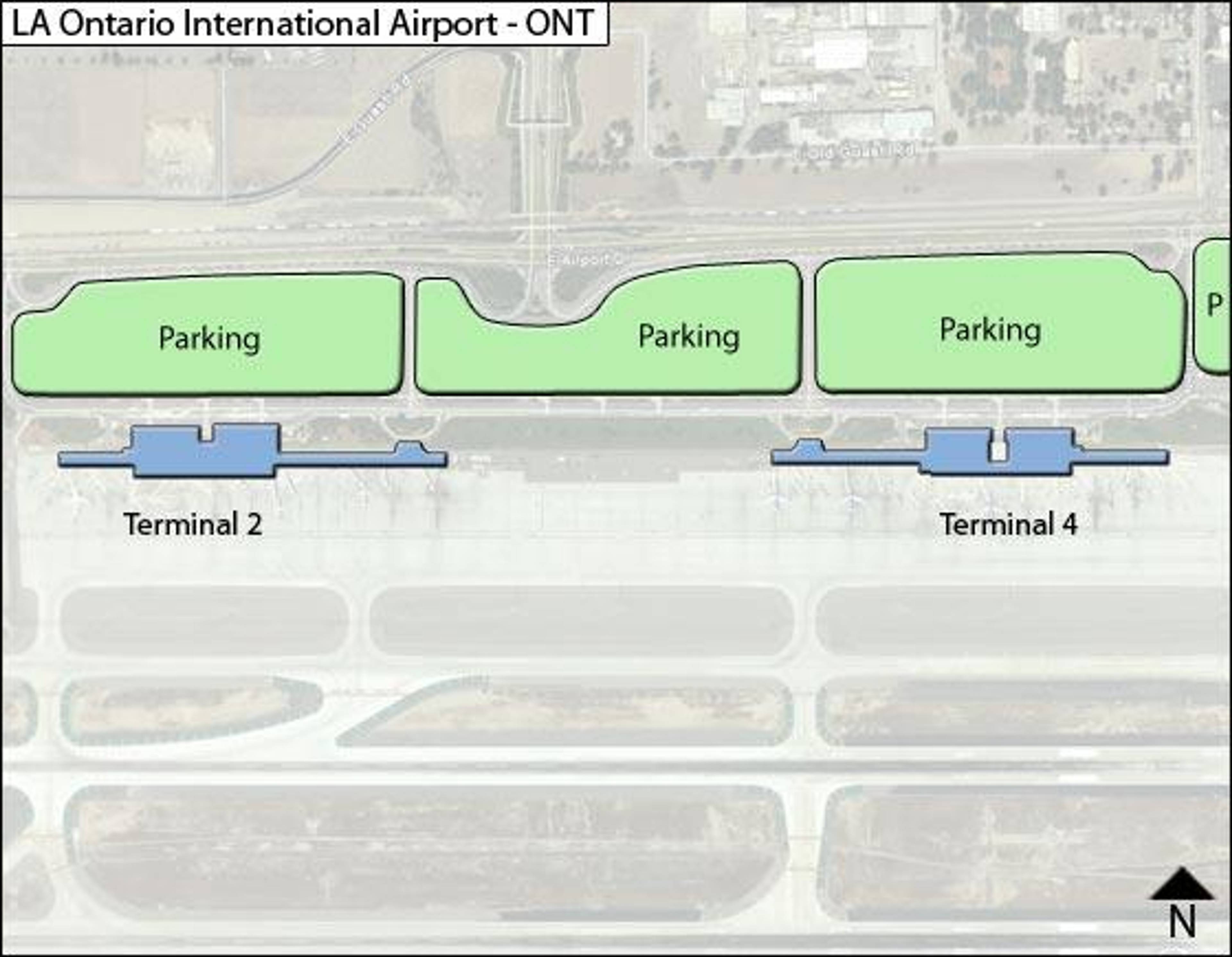 Ontario Airport Overview Map