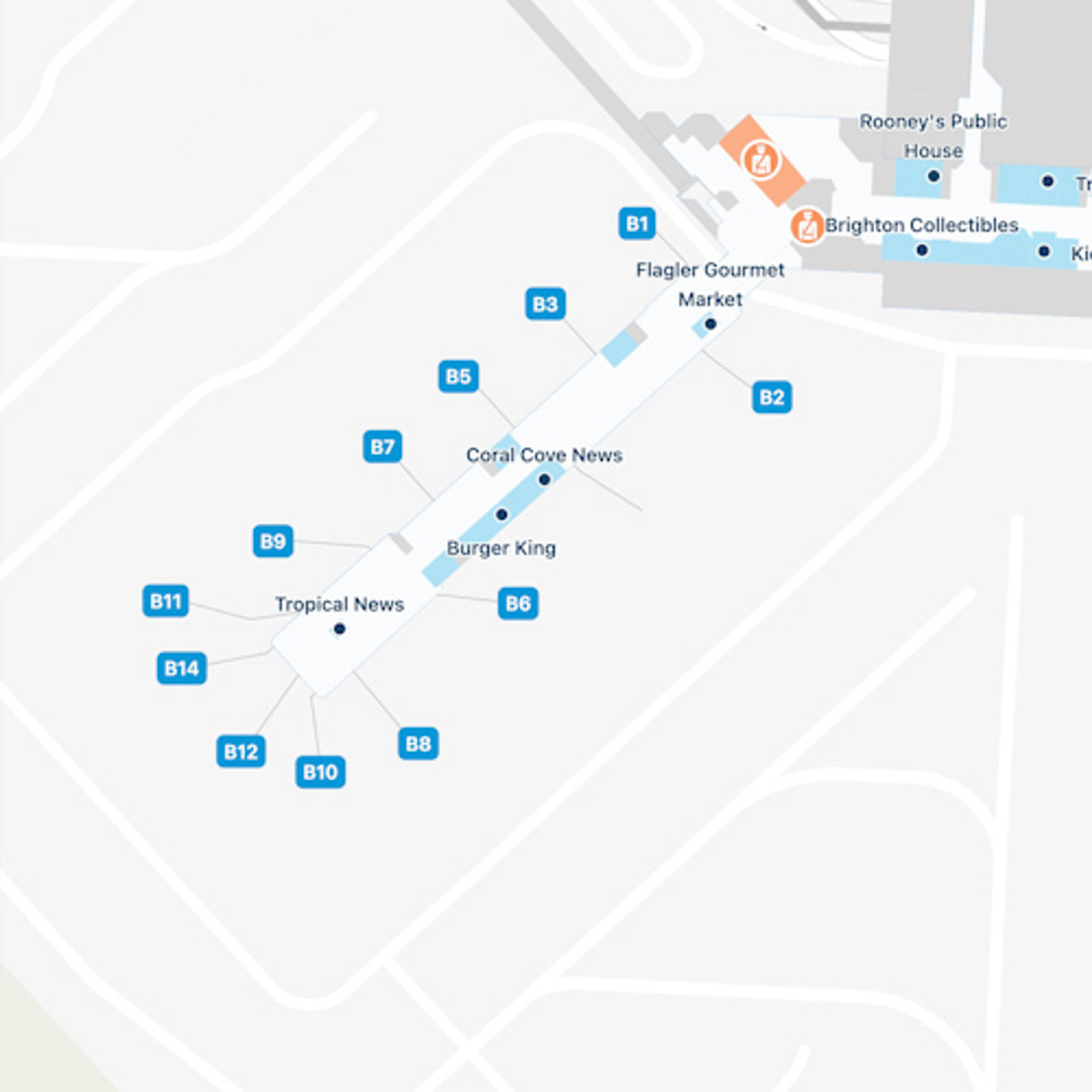 Palm Beach Airport Map | PBI Terminal Guide