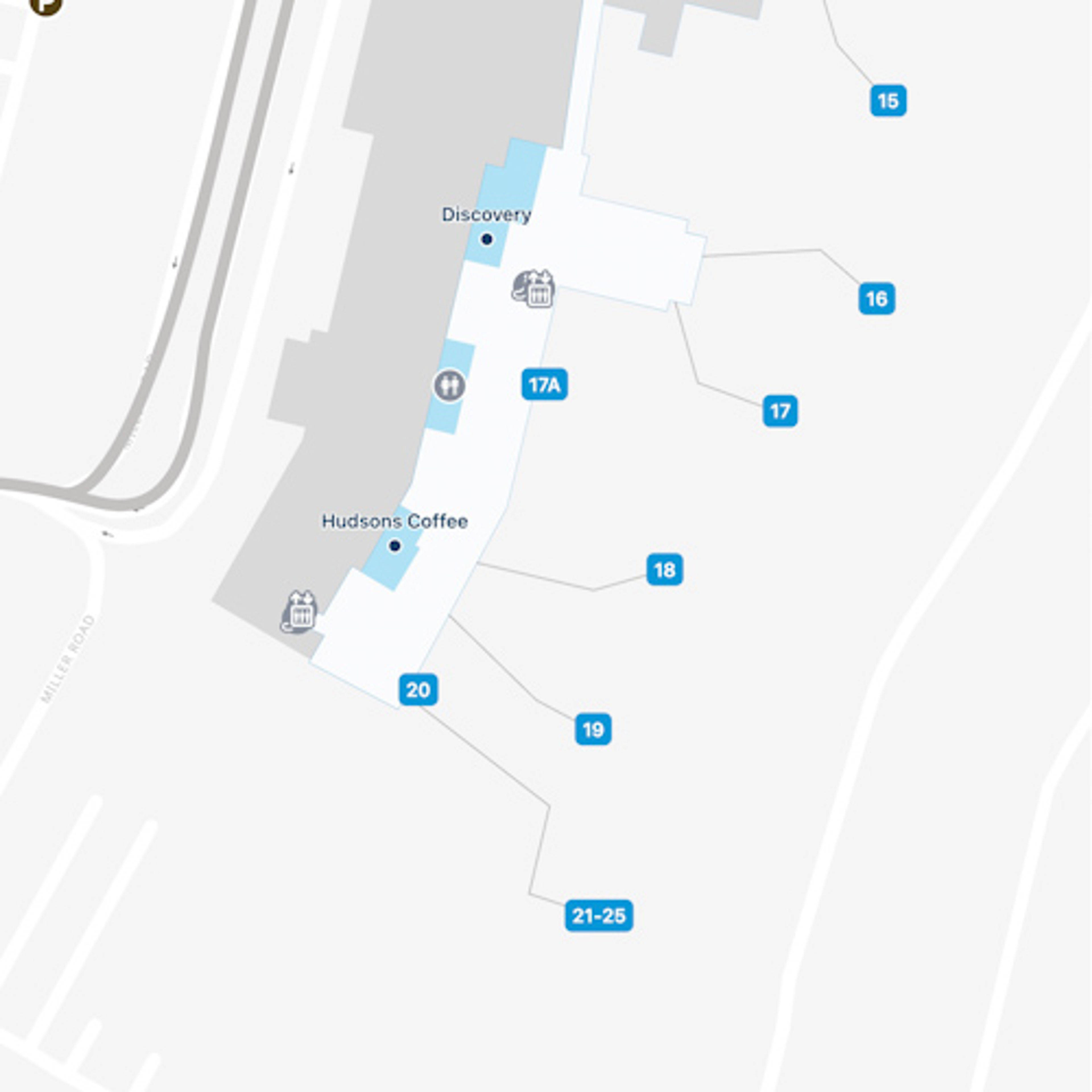 Perth, WA Airport Terminal 3 Map