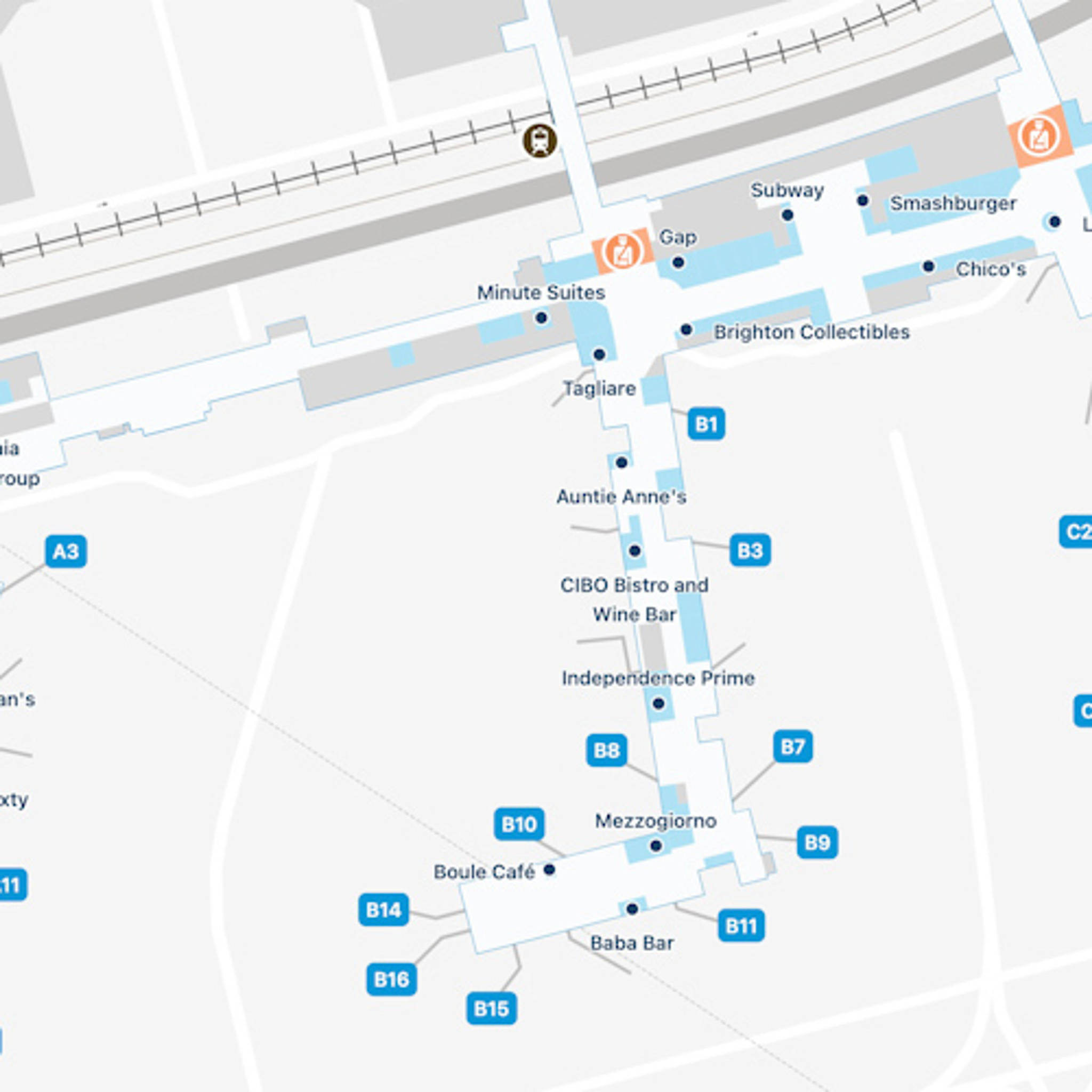 Philadelphia Airport Map Phl Terminal Guide