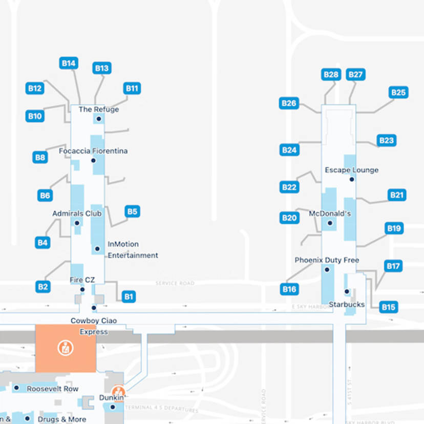 Phoenix Sky Harbor Airport Map | PHX Terminal Guide