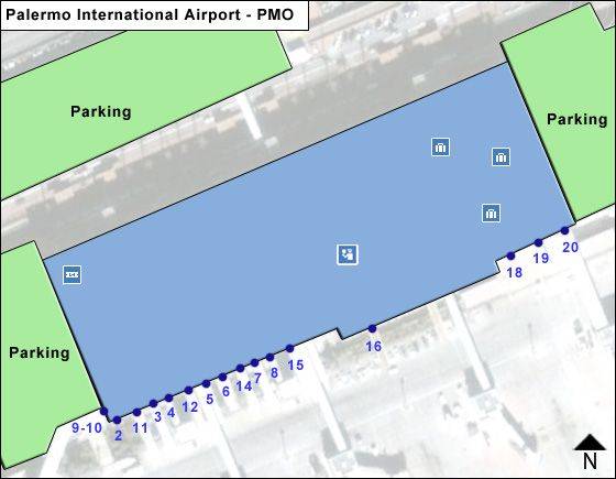 Palermo Borsellino Airport Arrivals PMO Flight Status   Palermo International PMO Terminal Map 