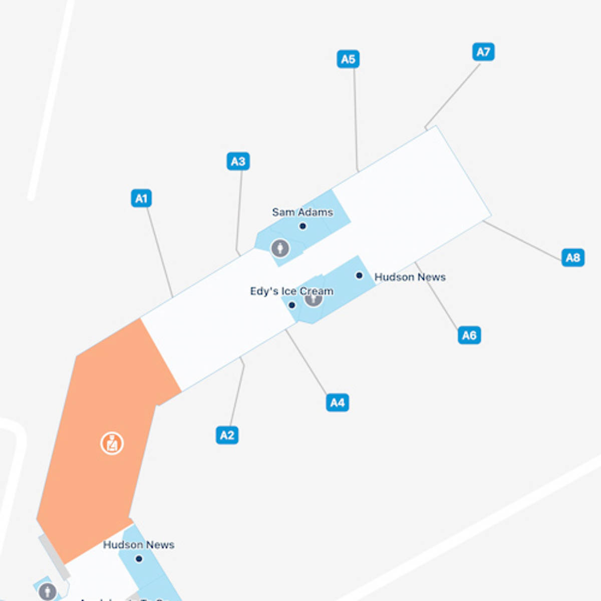 Richmond Airport RIC Main Terminal Map