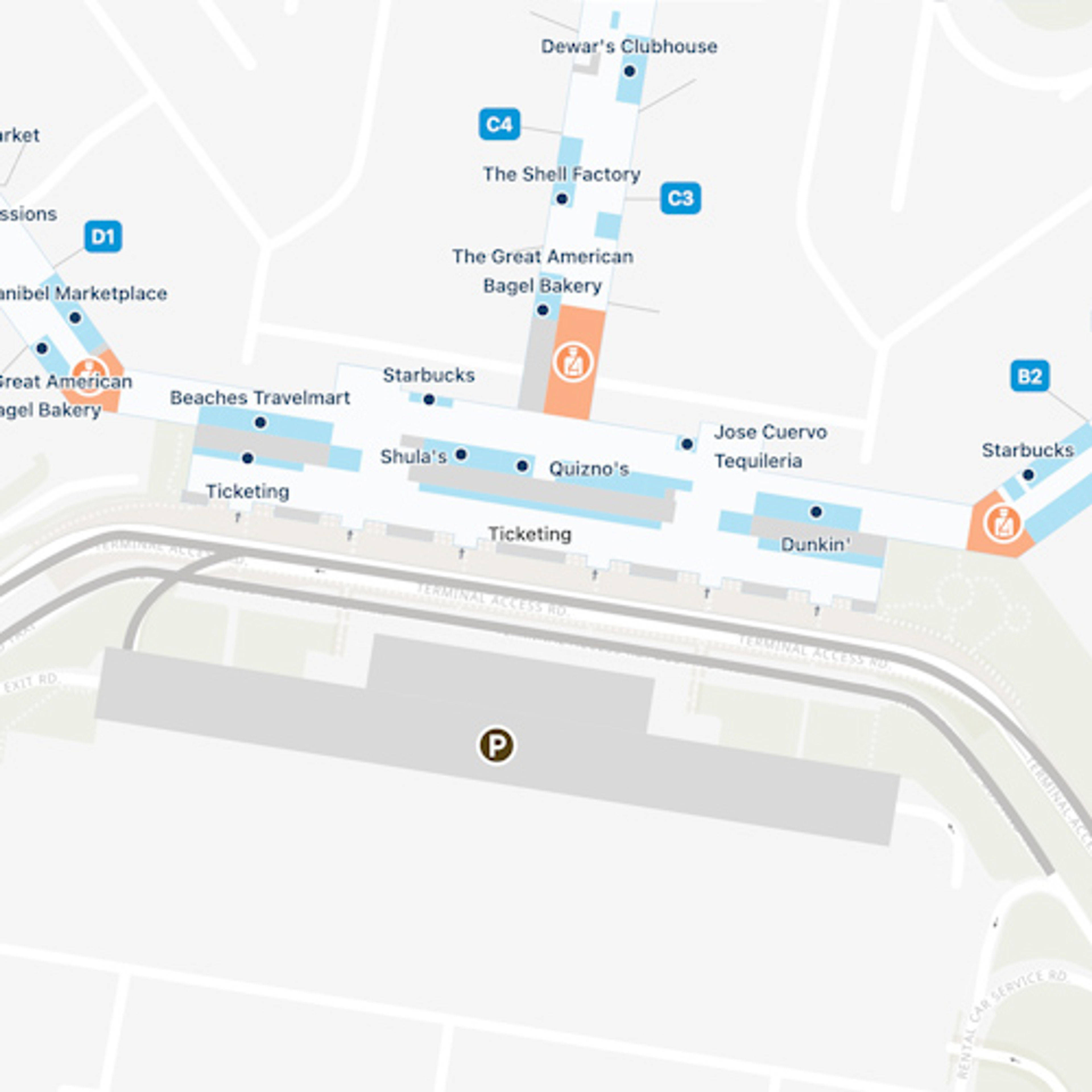 Southwest Florida Airport Map | RSW Terminal Guide