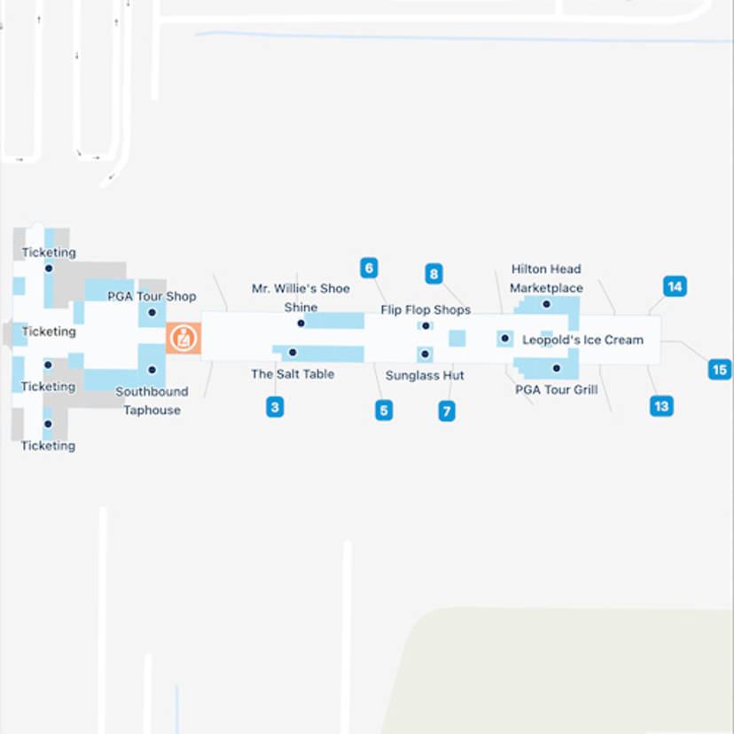 Savannah Hilton Head Airport Map | SAV Terminal Guide