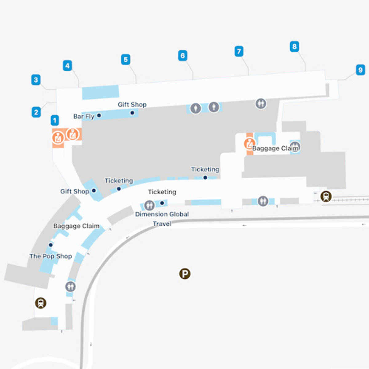 South Bend Regional Airport Map | SBN Terminal Guide