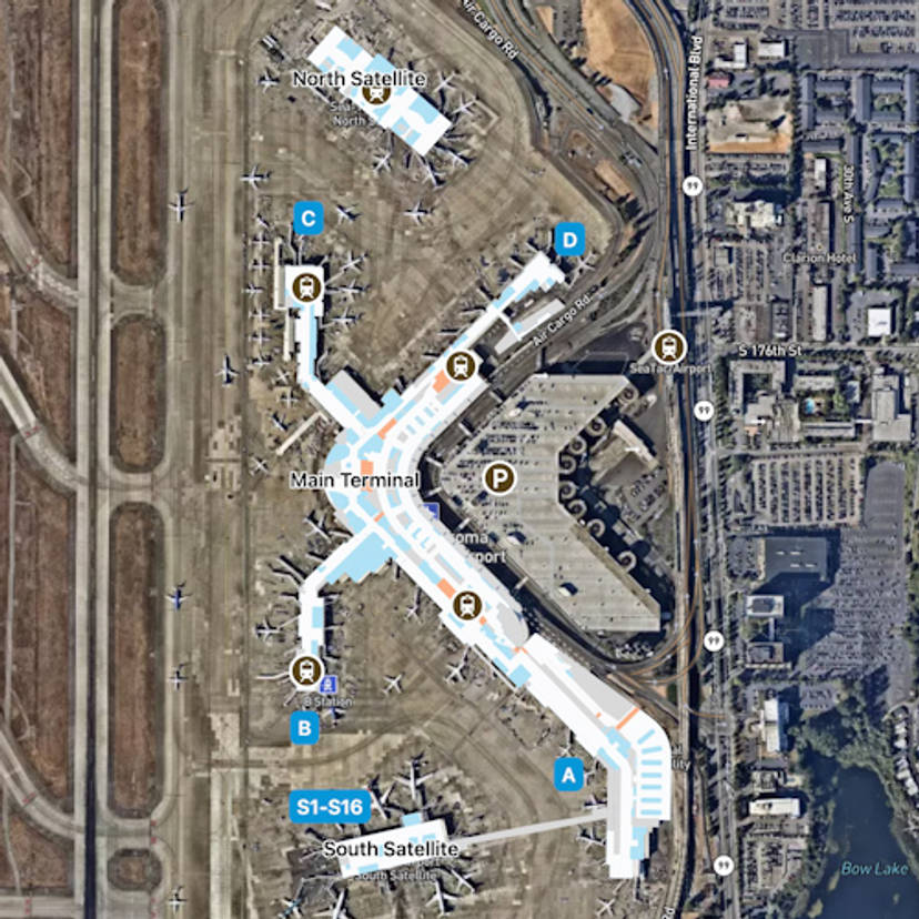 Seattle Tacoma Airport Map | SEA Terminal Guide