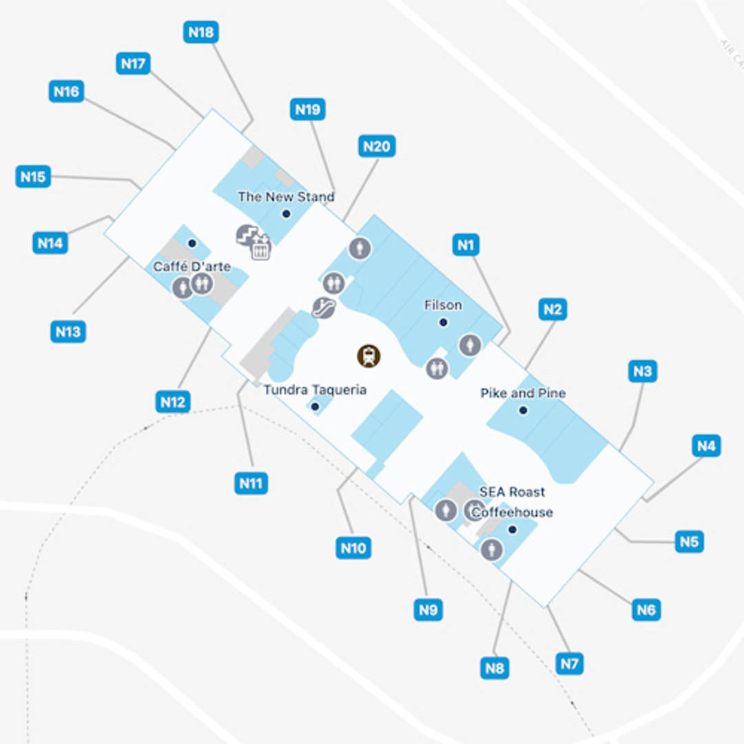 Seattle Tacoma Airport Sea Concourse C Map