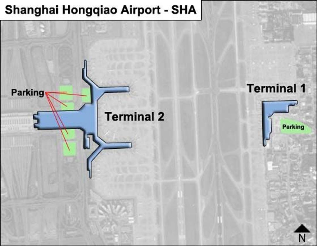 Shanghai Hongqiao Airport SHA Terminal 1 Map