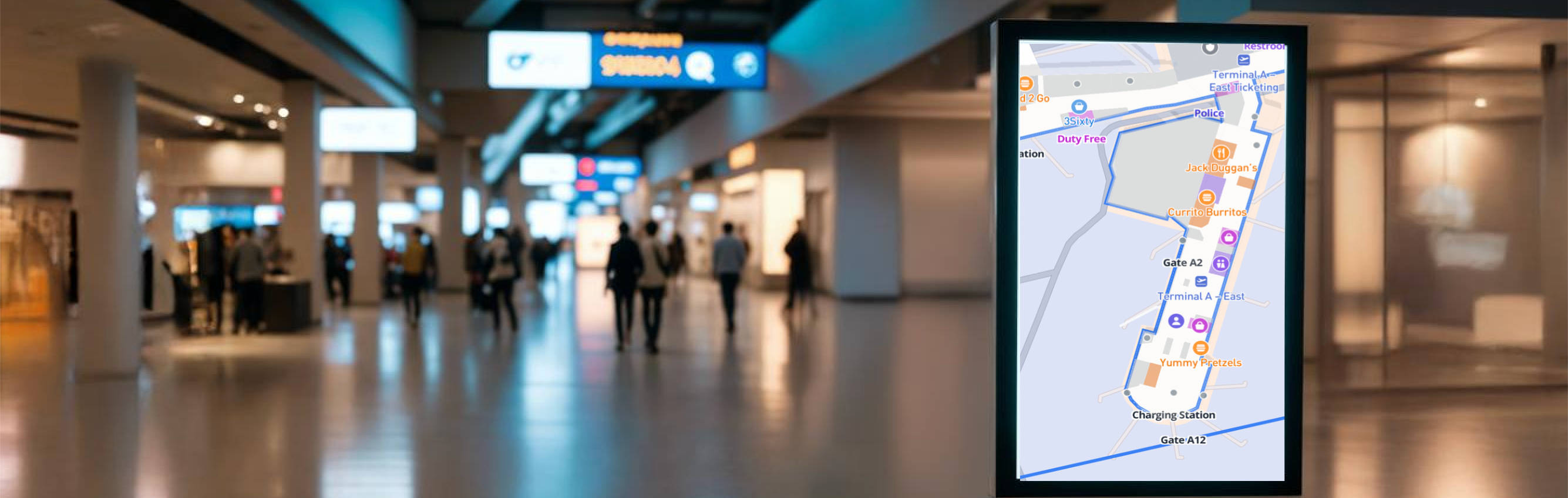 Salt Lake City Airport Map Guide - In Terminal Map