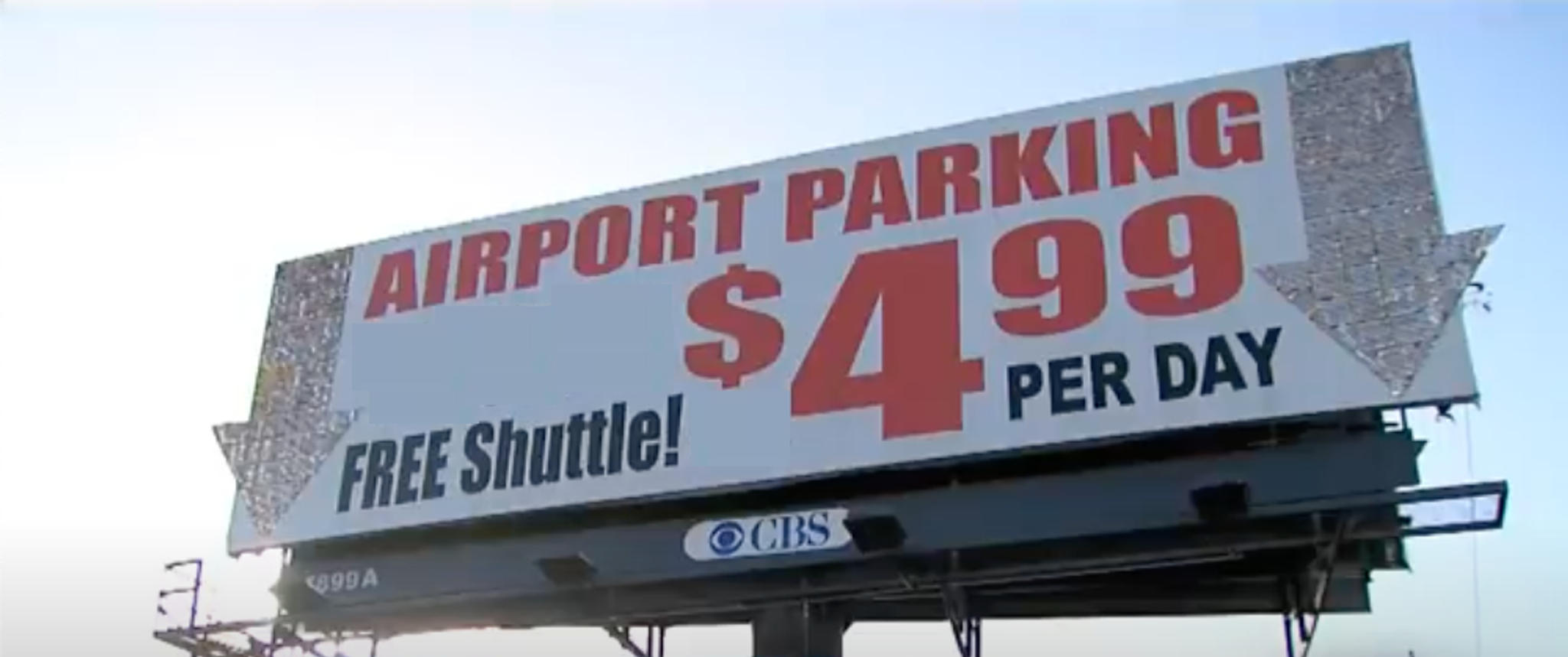 Off-airport-parking-signage