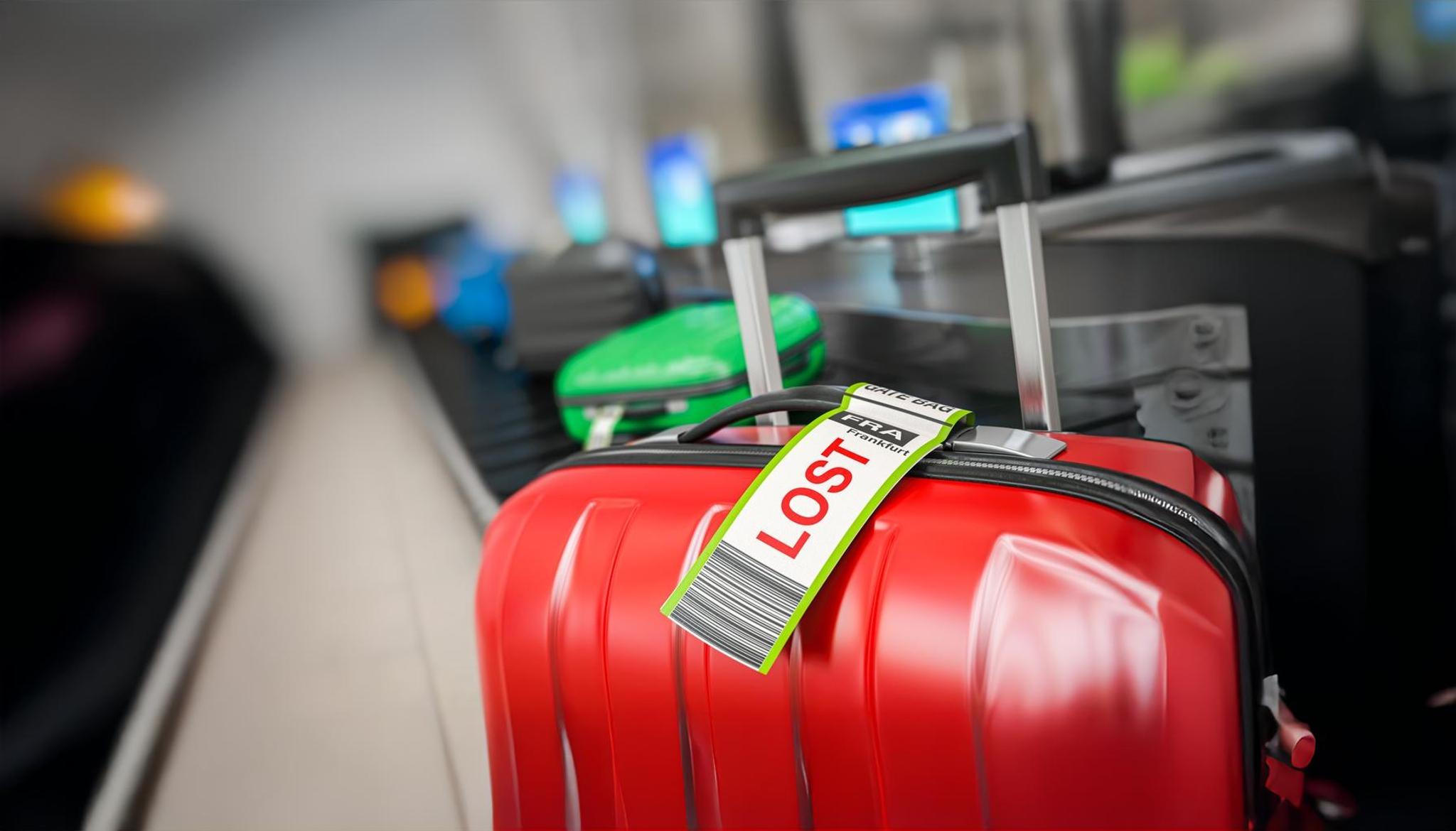 lost luggage on conveyor