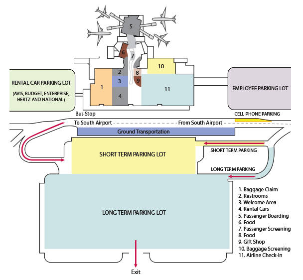 cherry capital airport parking map