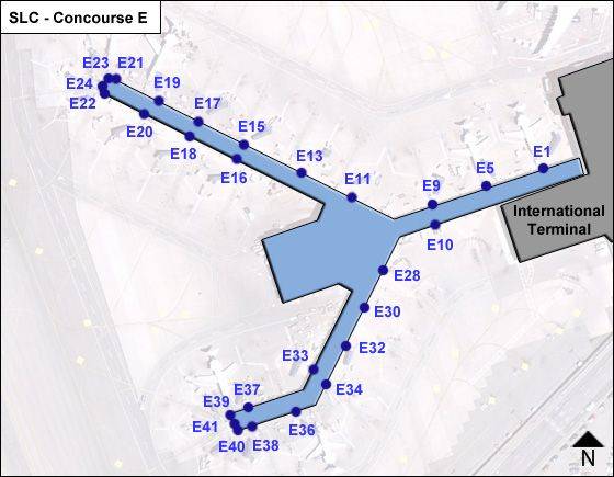 Salt Lake City Airport SLC Terminal 2 Map